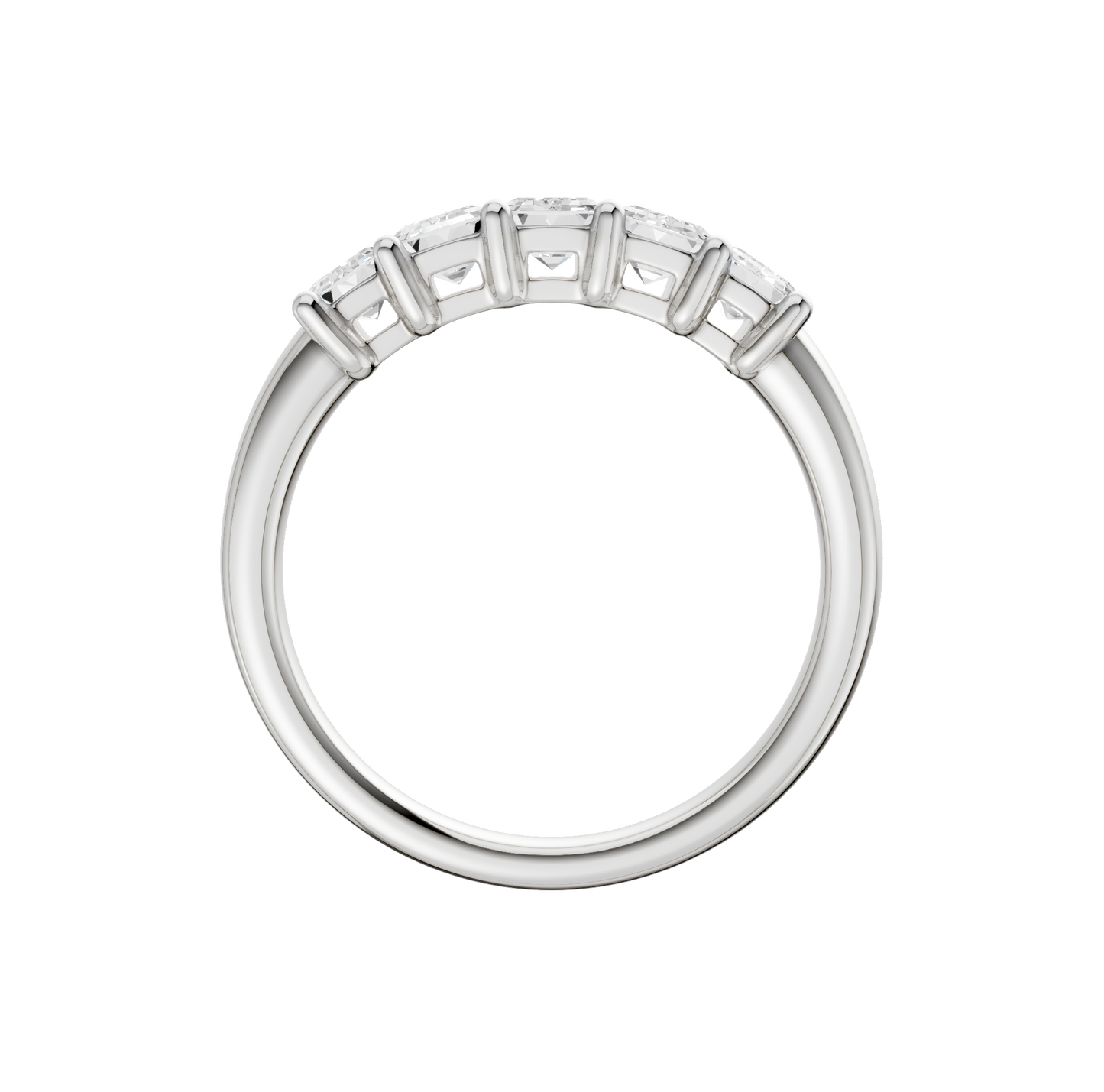 1.50ct Emerald Certified Lab Diamond Band