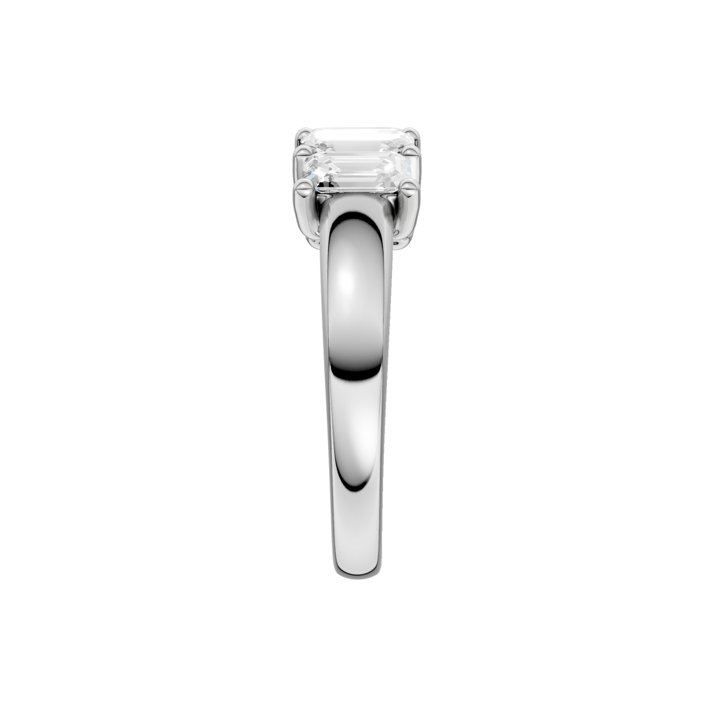 1.50ct Emerald Certified Lab Diamond Band
