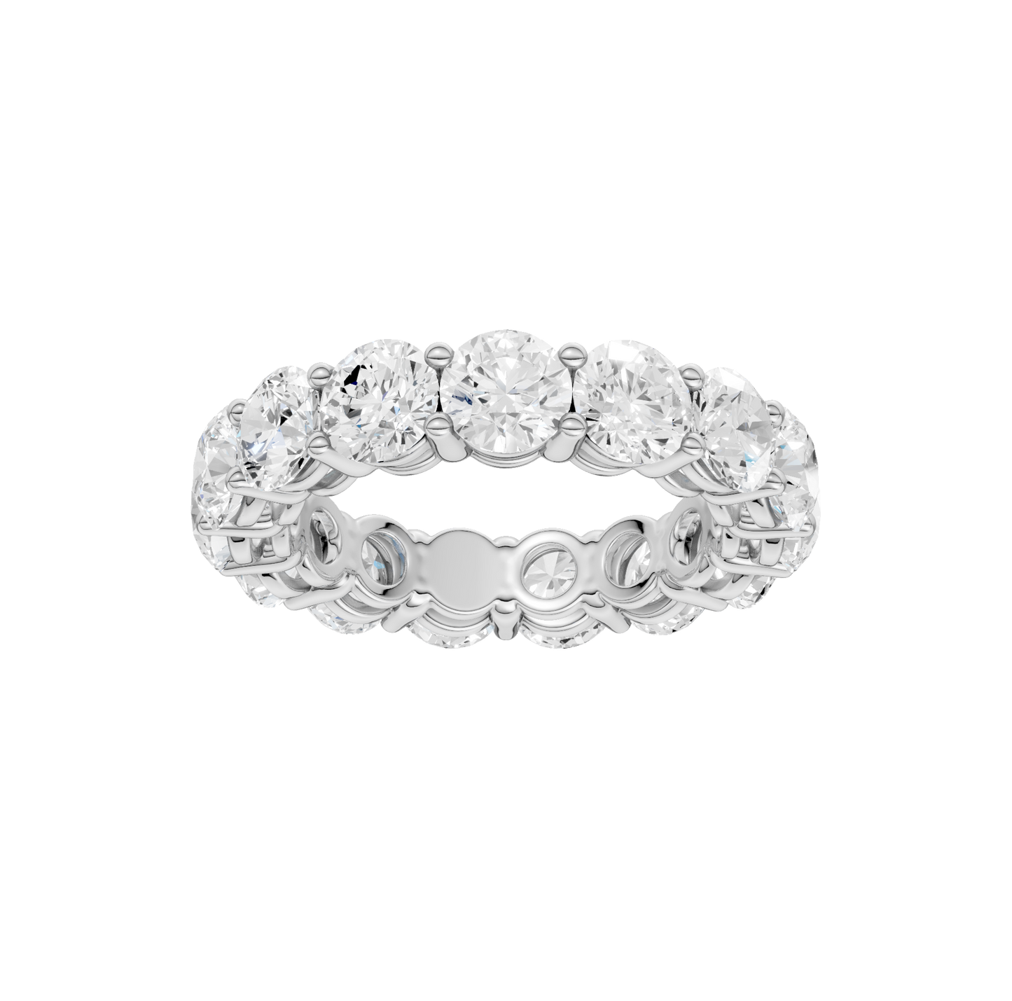 4.95ct Round Certified Lab Diamond Ring