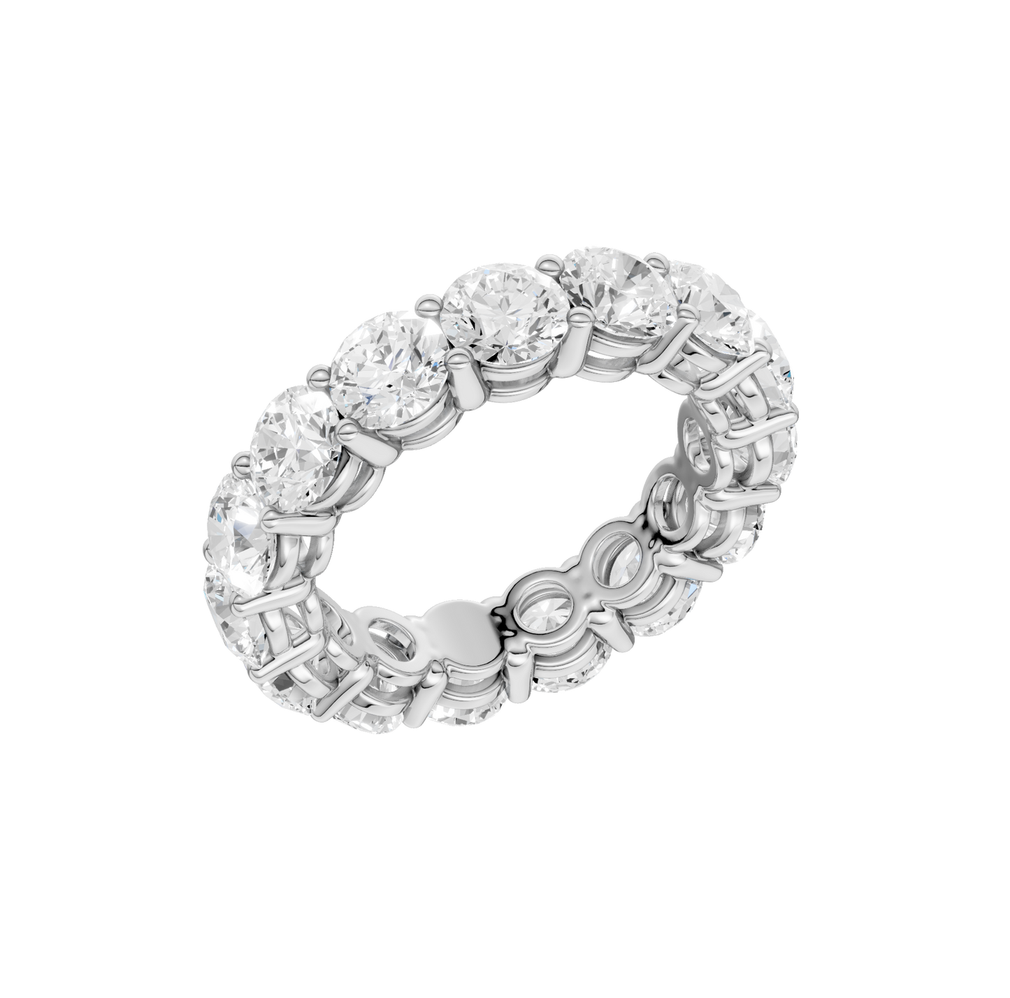 4.95ct Round Certified Lab Diamond Ring