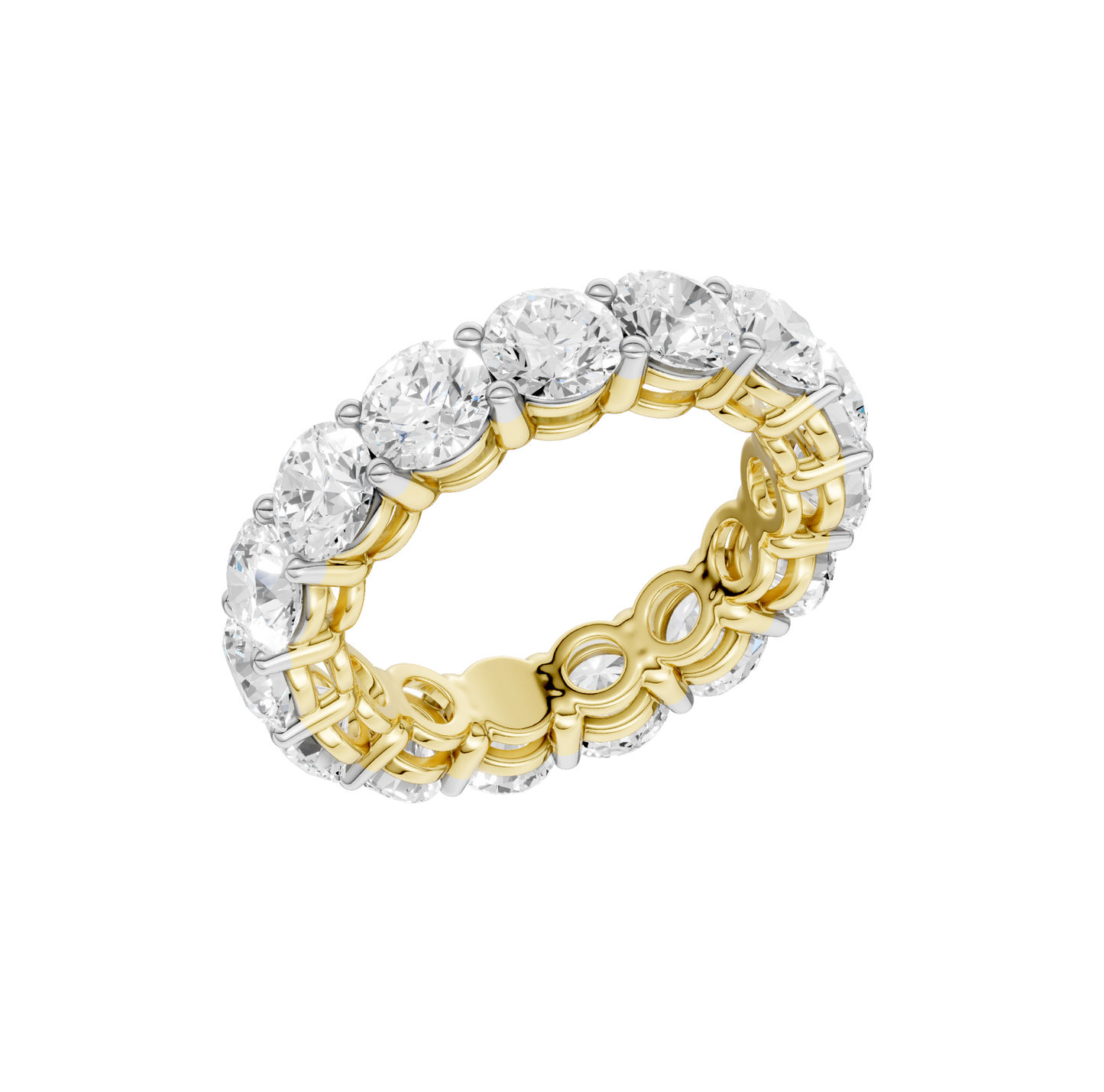 4.95ct Round Certified Lab Diamond Ring