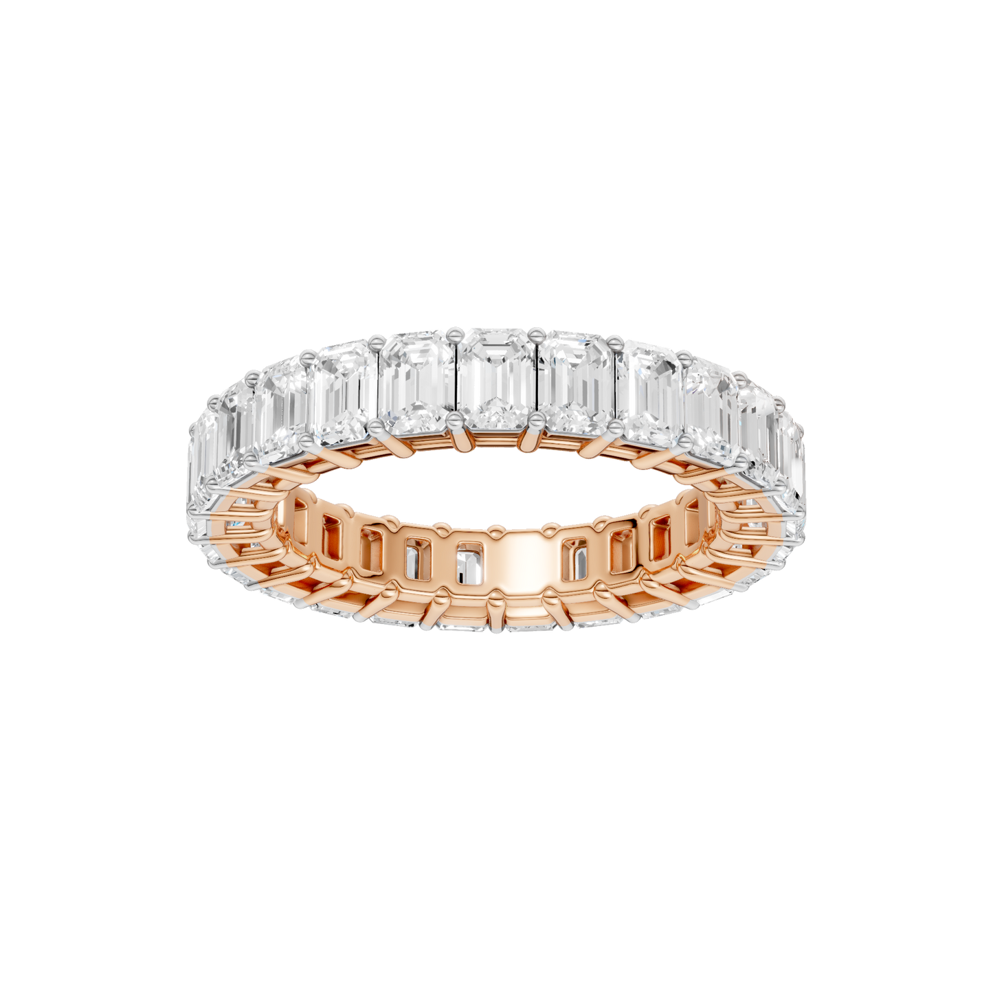 5.00ct Emerald Certified Lab Diamond Ring