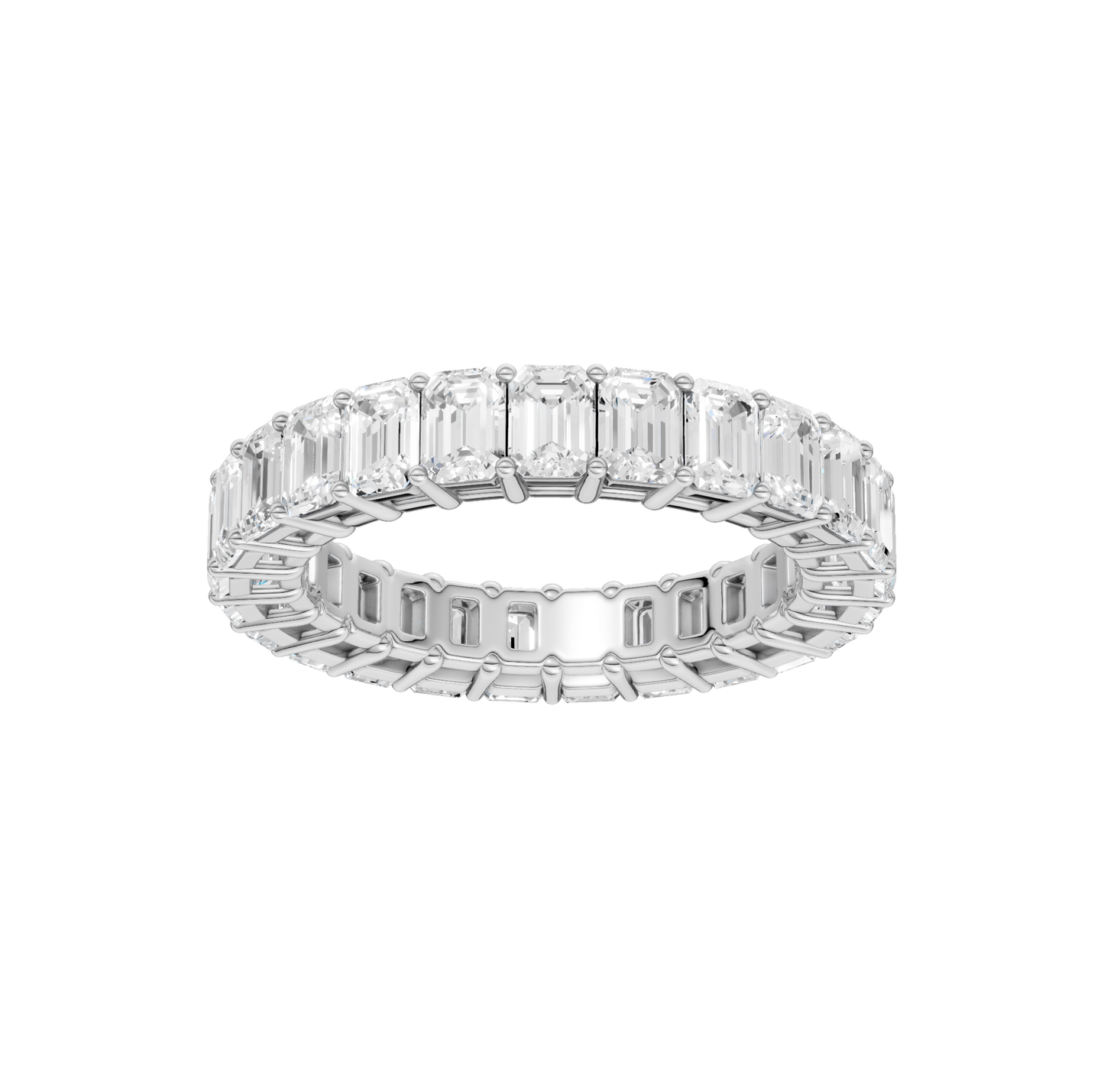 5.00ct Emerald Certified Lab Diamond Ring
