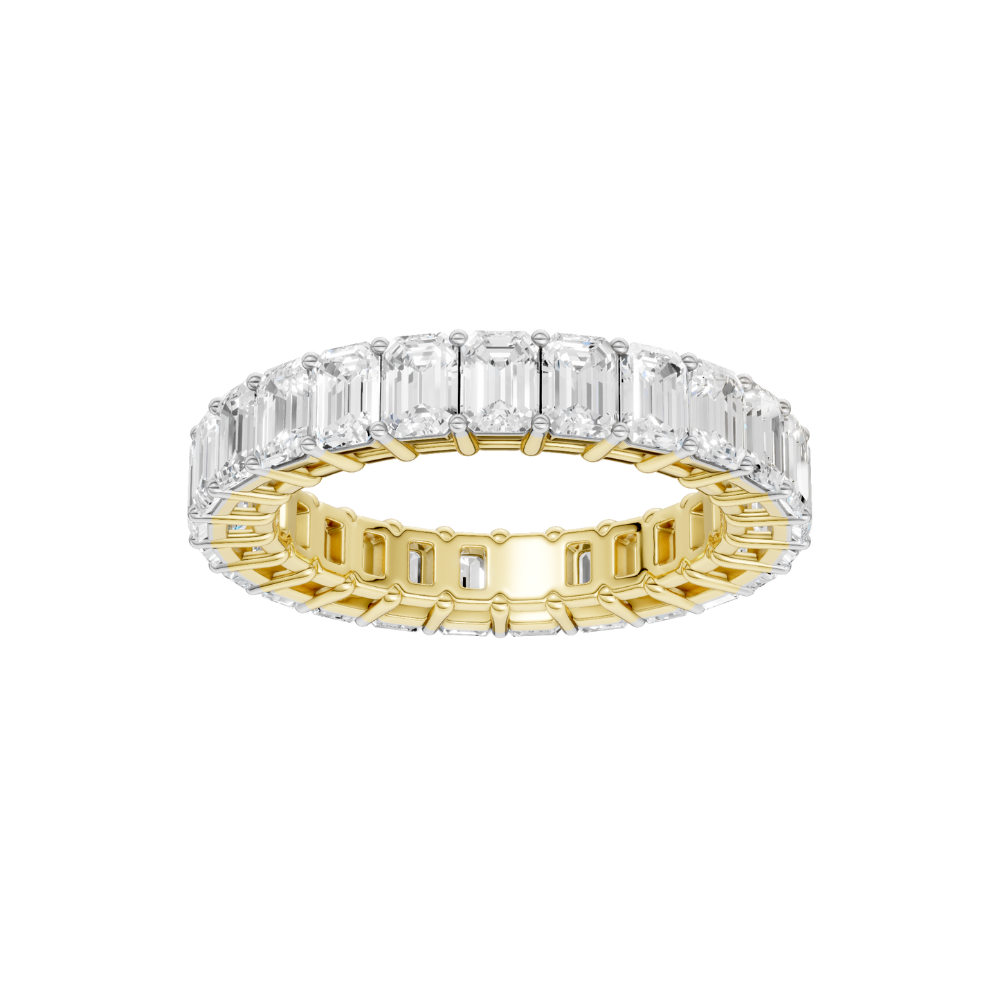5.00ct Emerald Certified Lab Diamond Ring