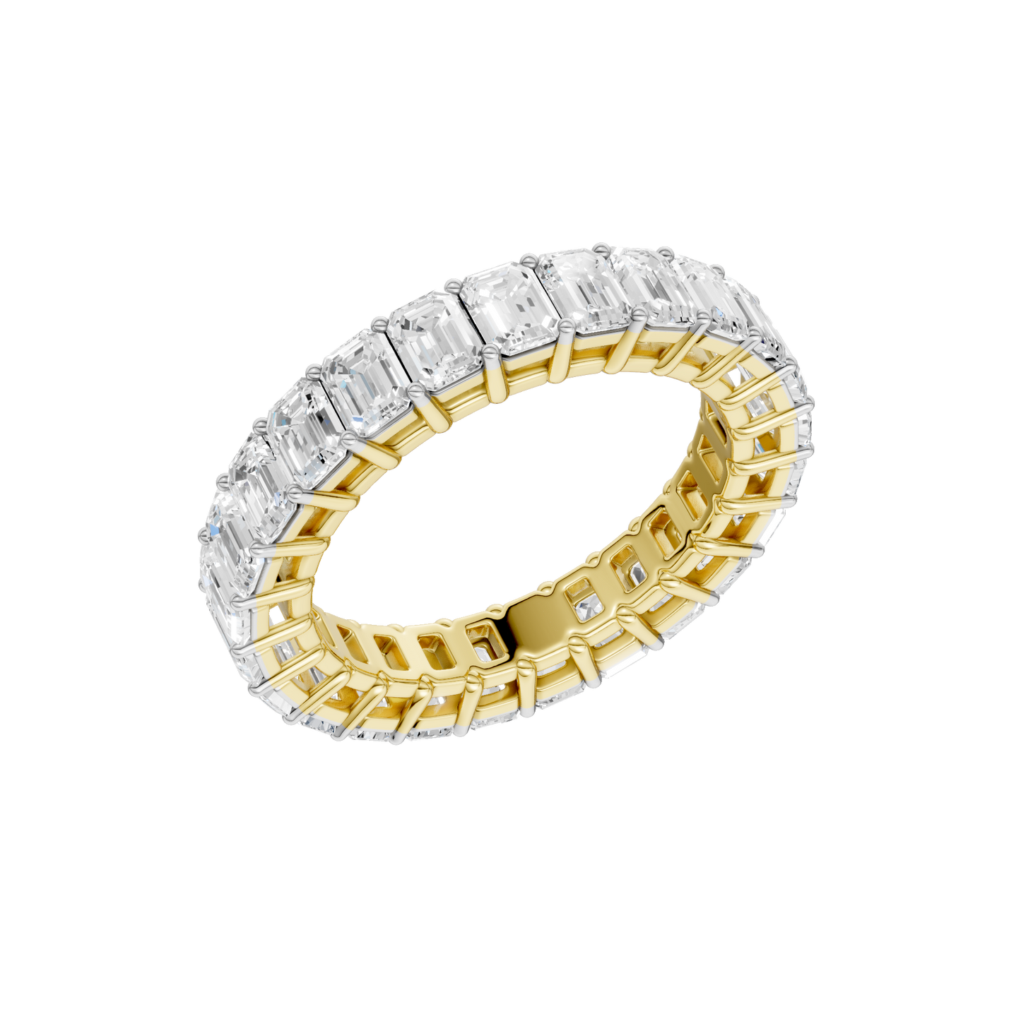 5.00ct Emerald Certified Lab Diamond Ring