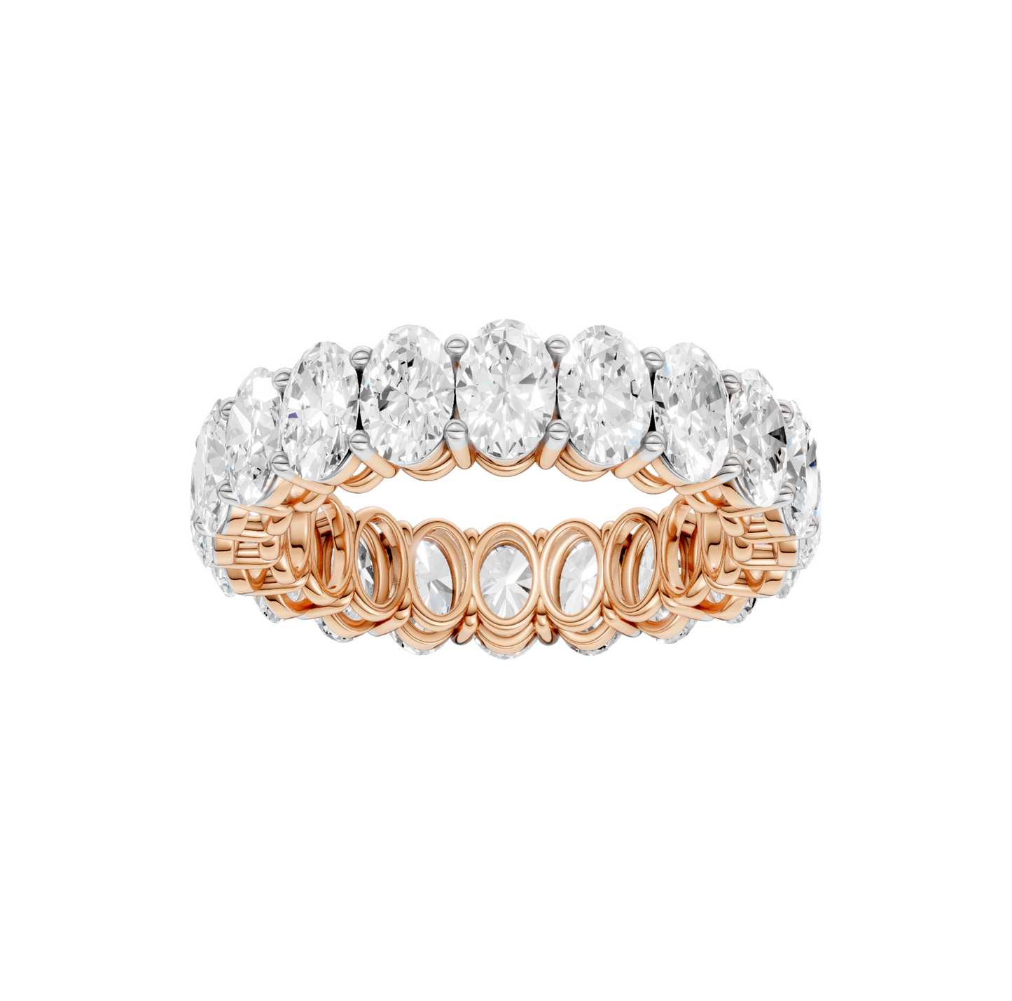 5.00ct Oval Certified Lab Diamond Ring