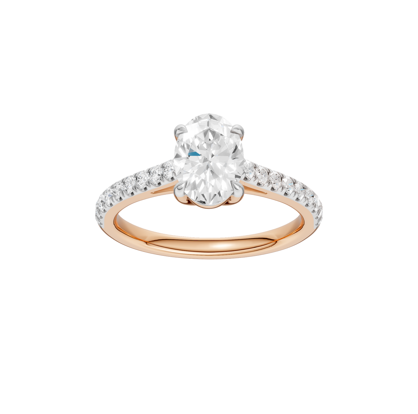 1.75ct Oval Certified Lab Diamond Ring