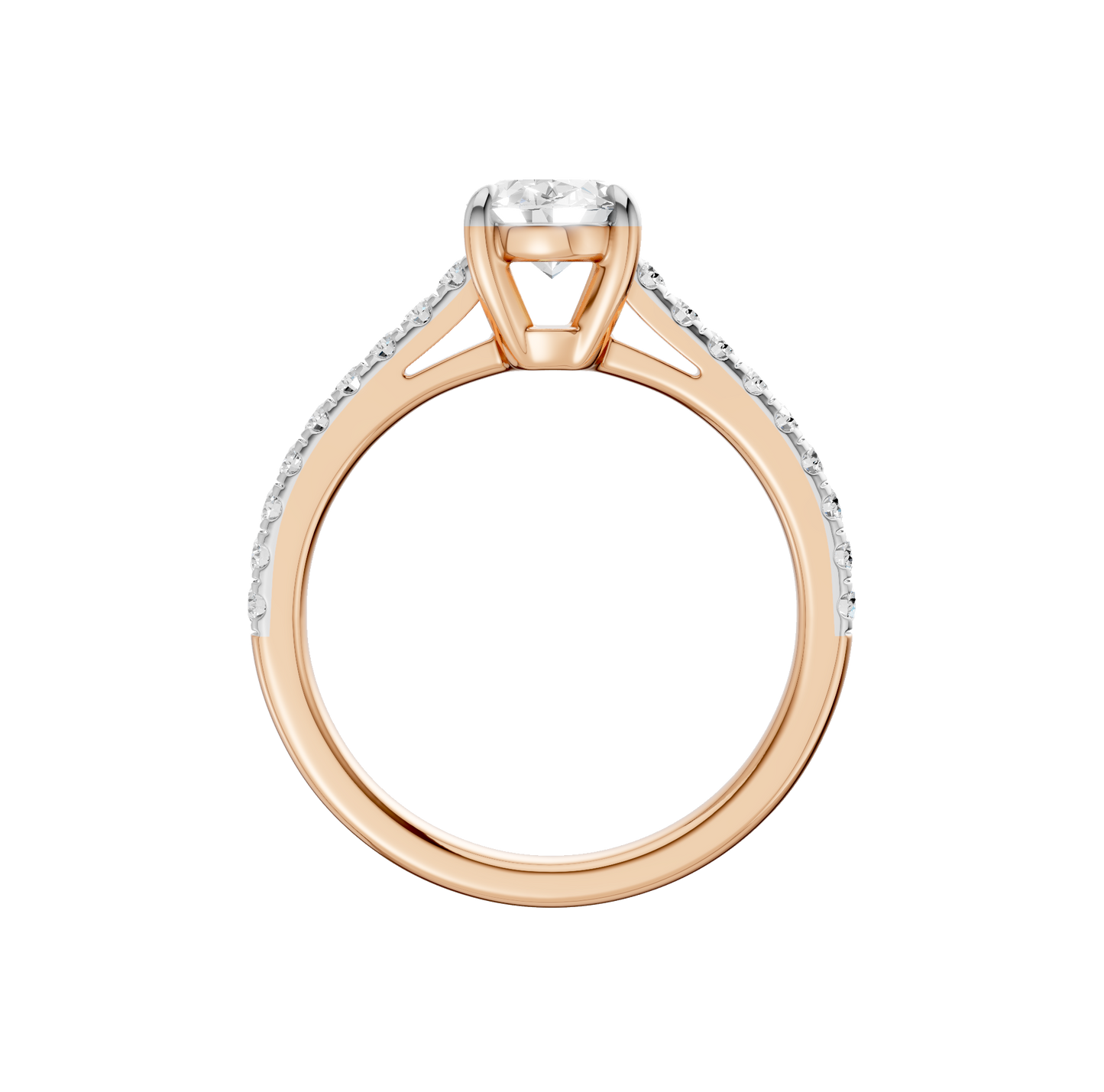 1.75ct Oval Certified Lab Diamond Ring