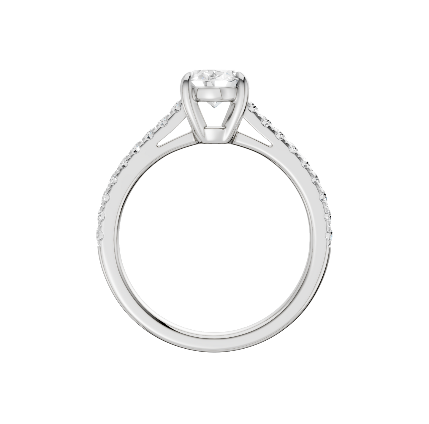 1.75ct Oval Certified Lab Diamond Ring