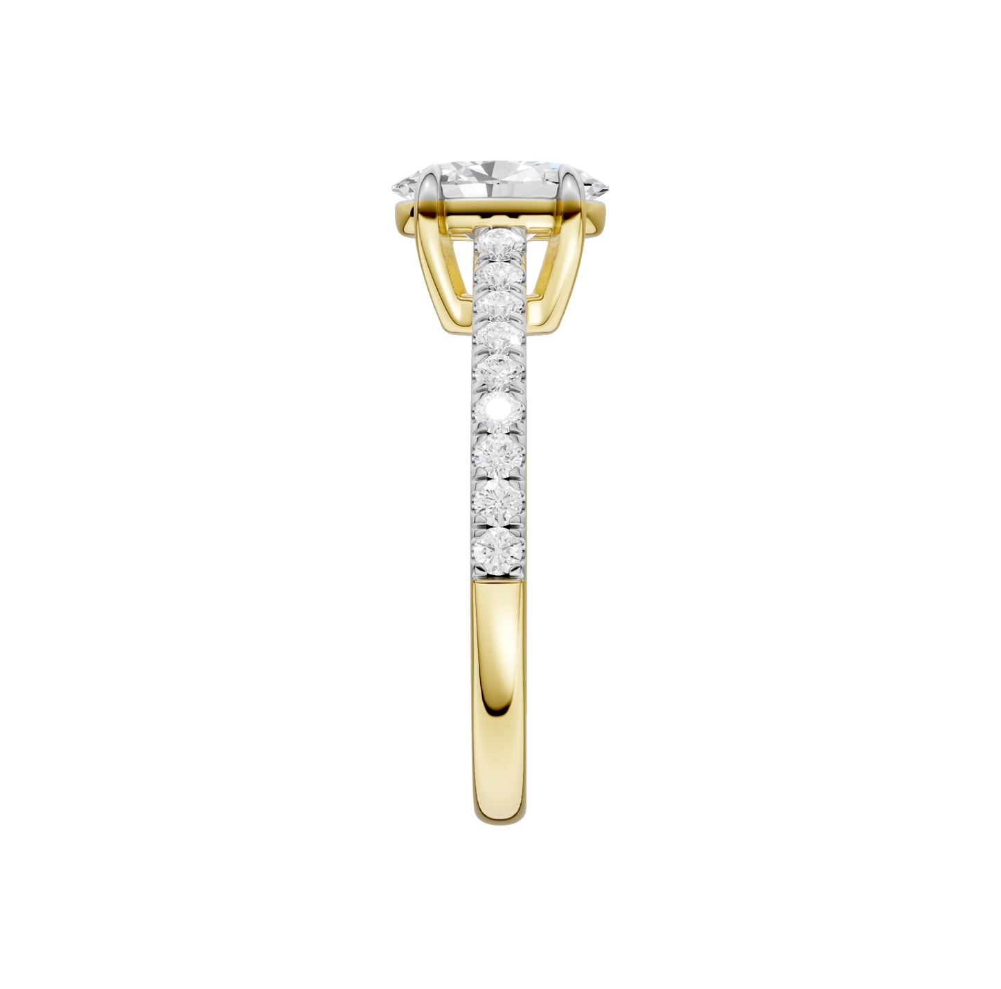 1.75ct Oval Certified Lab Diamond Ring