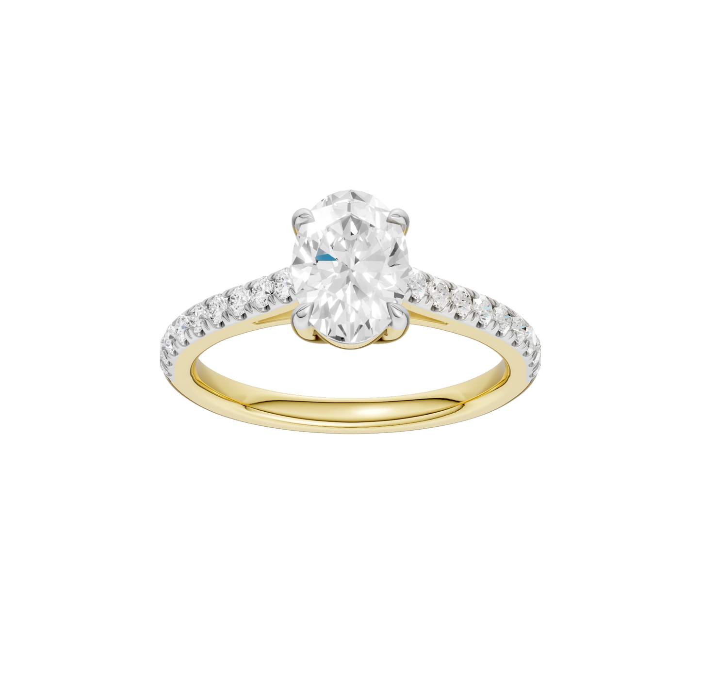 1.75ct Oval Certified Lab Diamond Ring