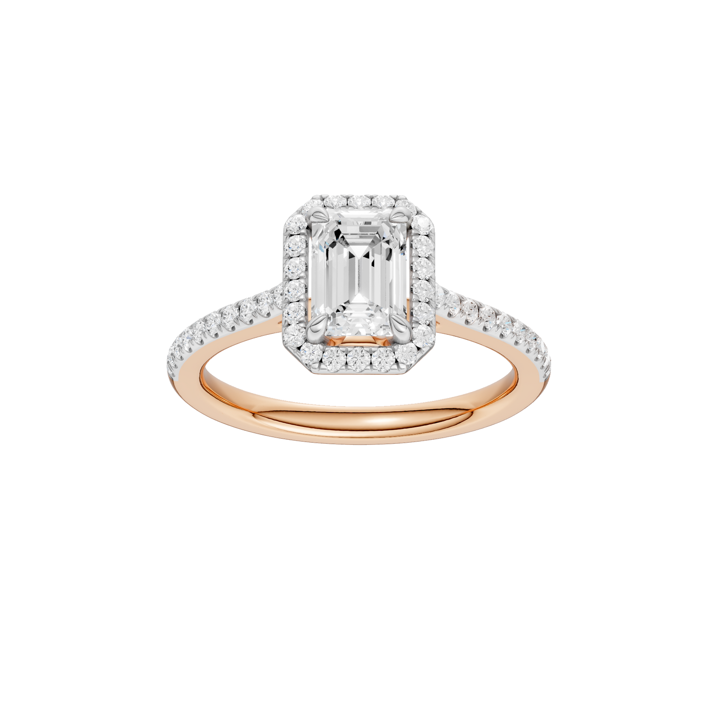 1.25ct Emerald Certified Lab Diamond Ring