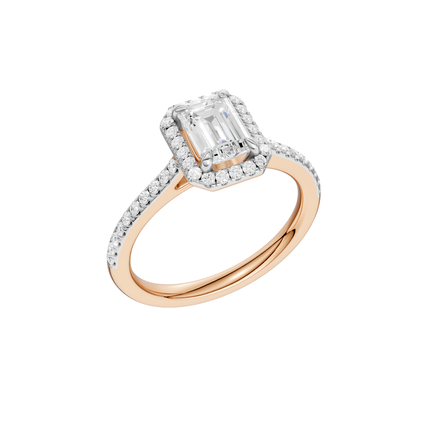 1.25ct Emerald Certified Lab Diamond Ring