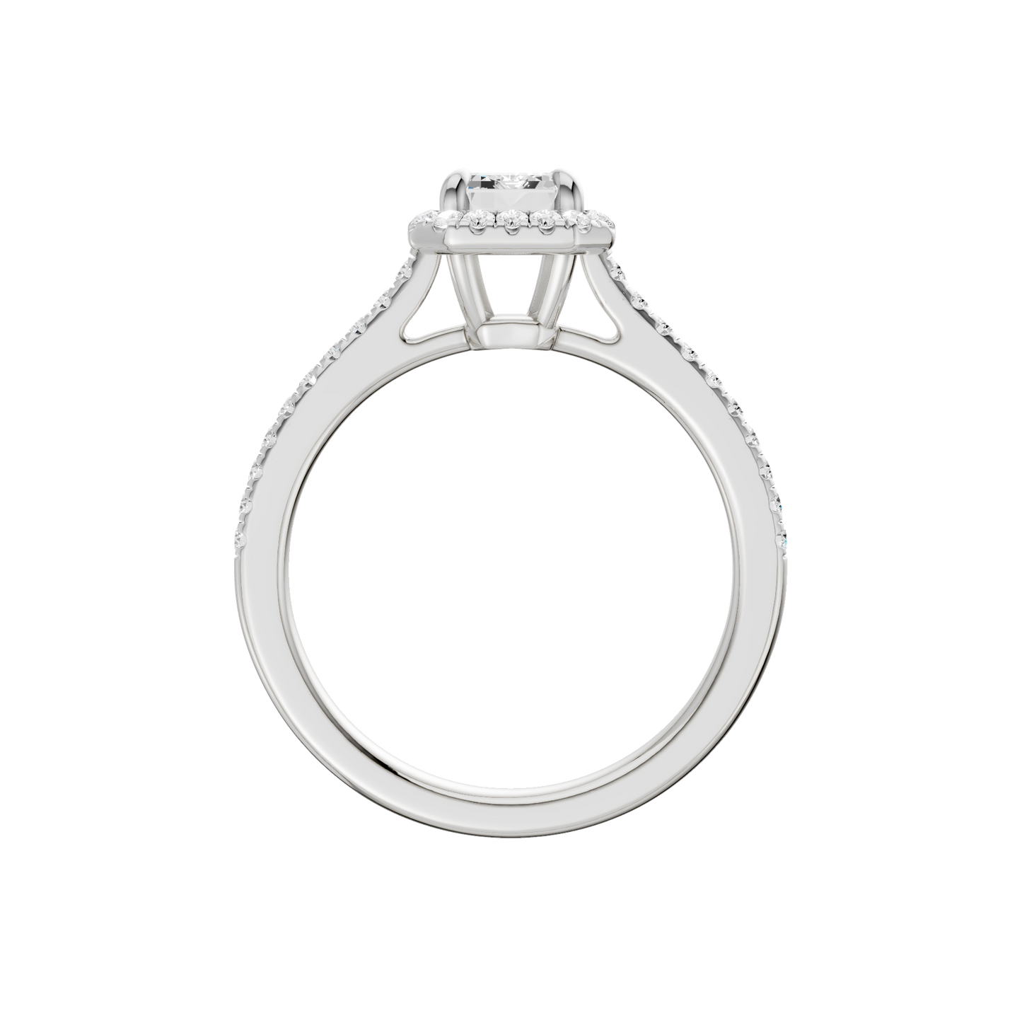 1.25ct Emerald Certified Lab Diamond Ring