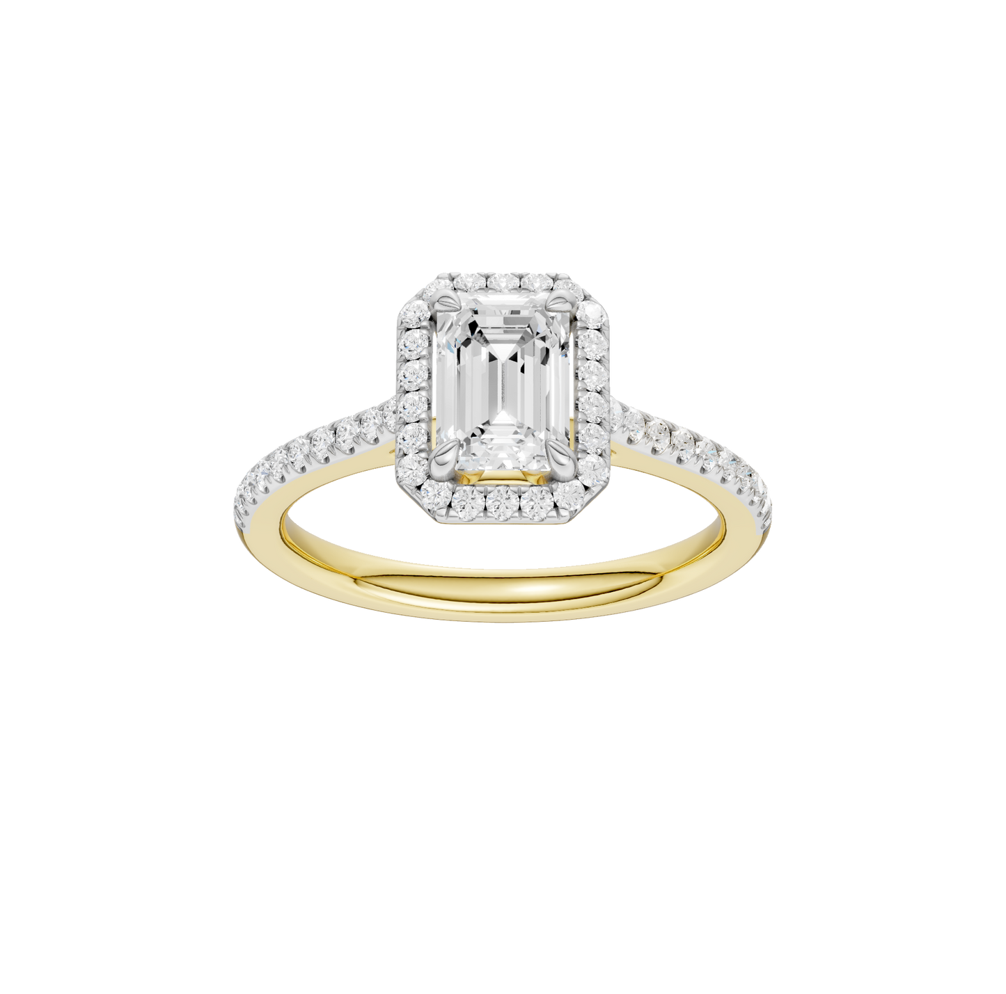 1.25ct Emerald Certified Lab Diamond Ring