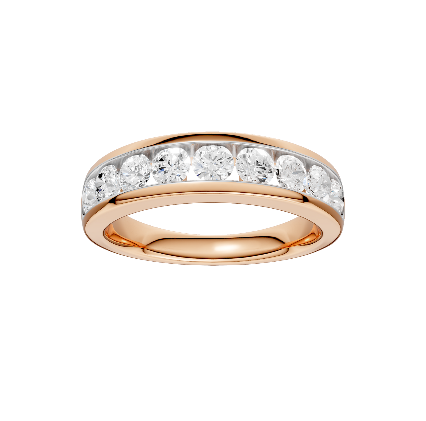 1.00ct Round Certified Lab Diamond Band