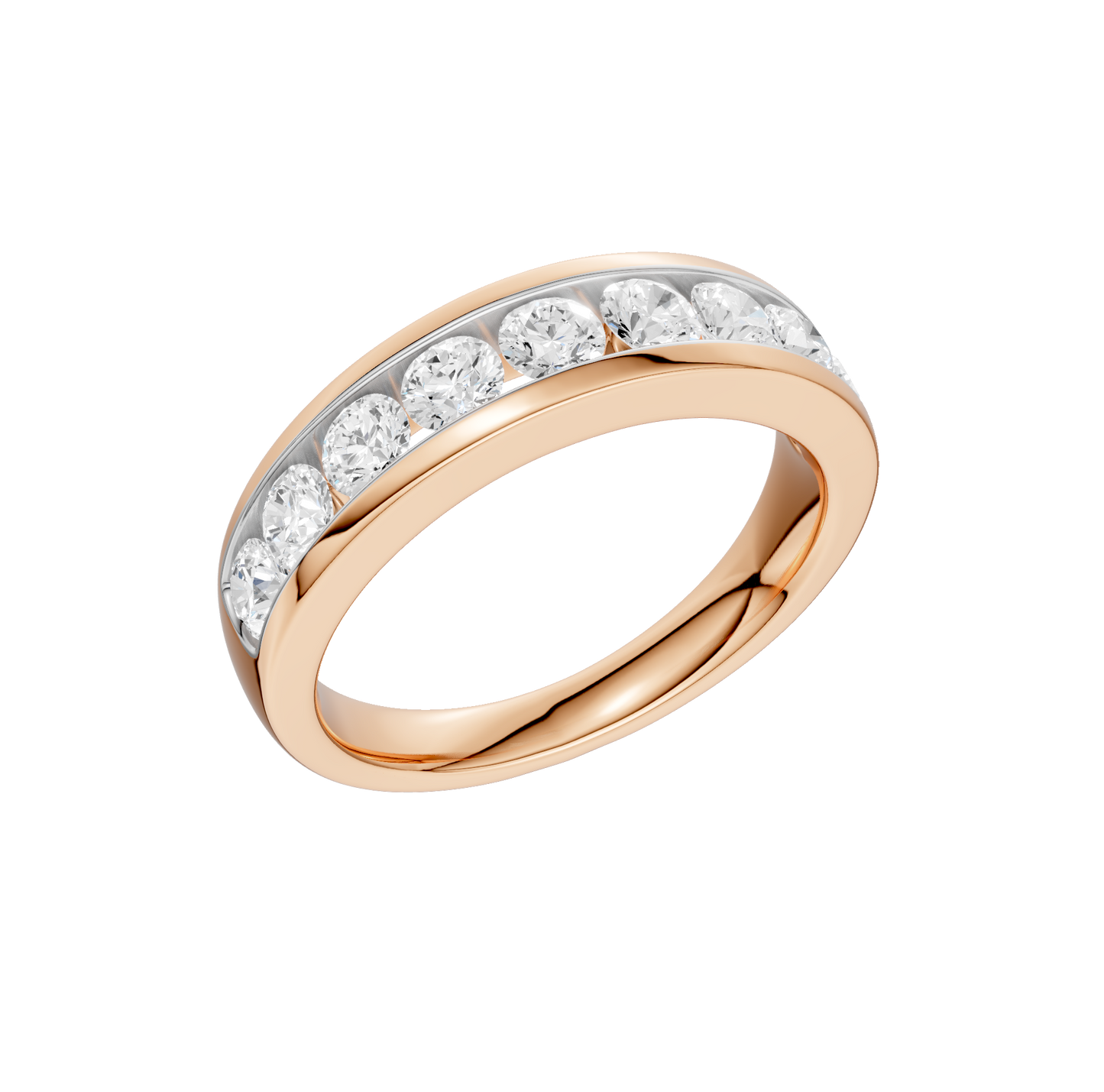 1.00ct Round Certified Lab Diamond Band
