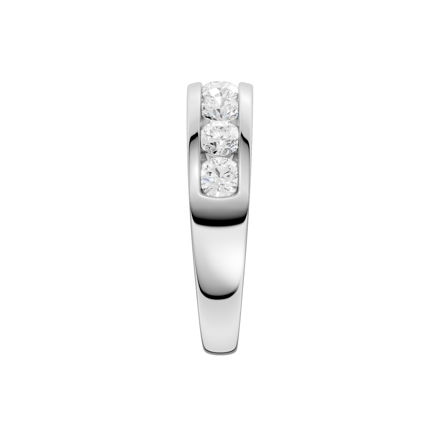 1.00ct Round Certified Lab Diamond Band