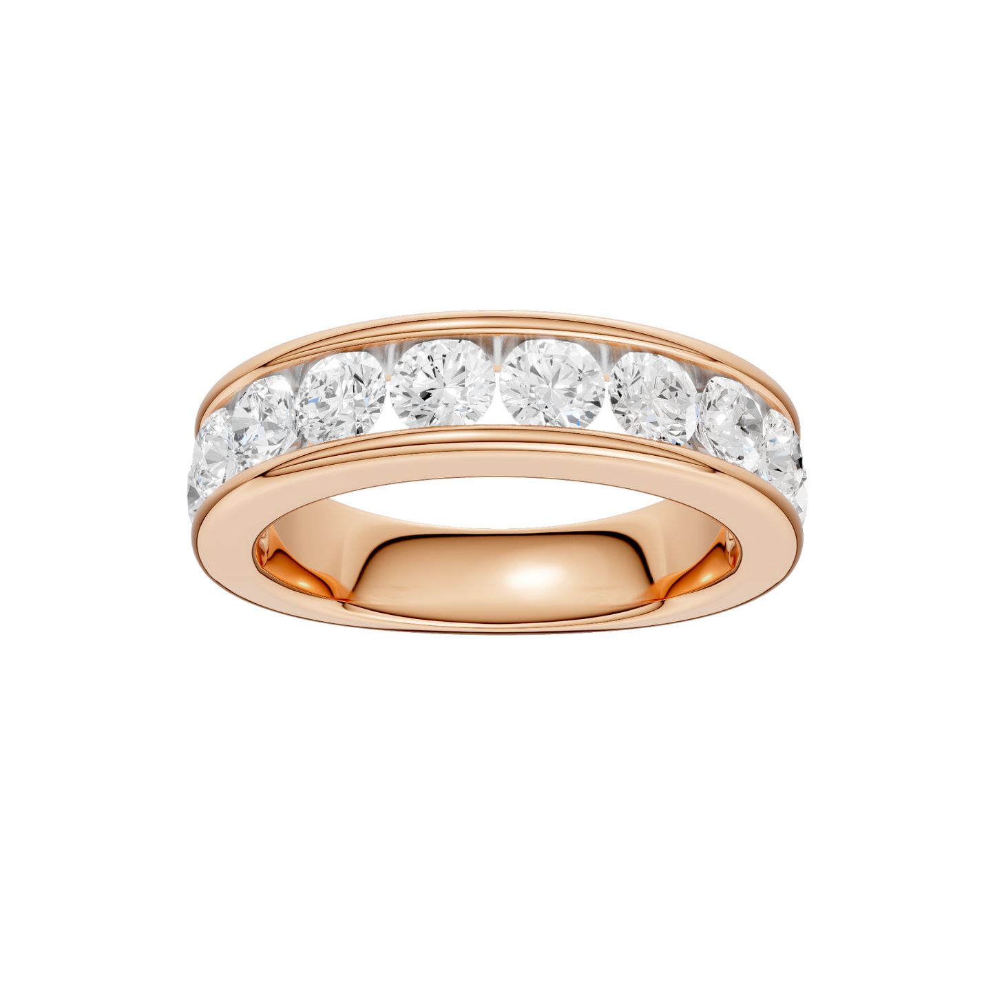 1.50ct Round Certified Lab Diamond Band