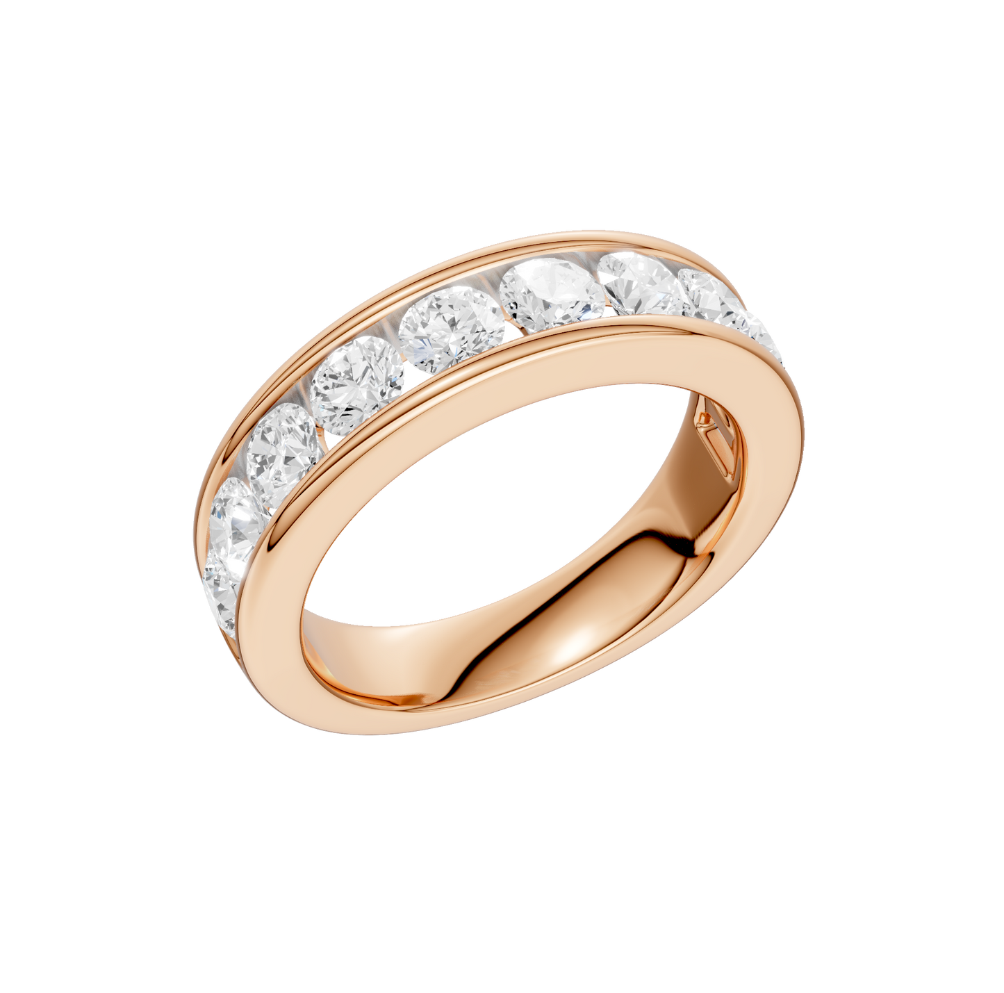 1.50ct Round Certified Lab Diamond Band