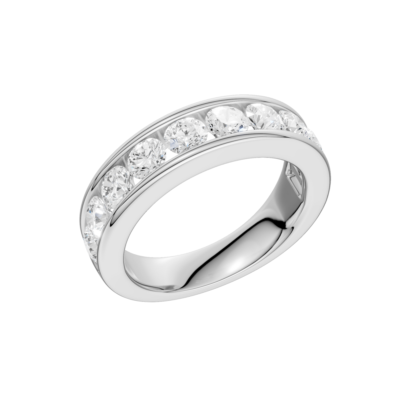 1.50ct Round Certified Lab Diamond Band