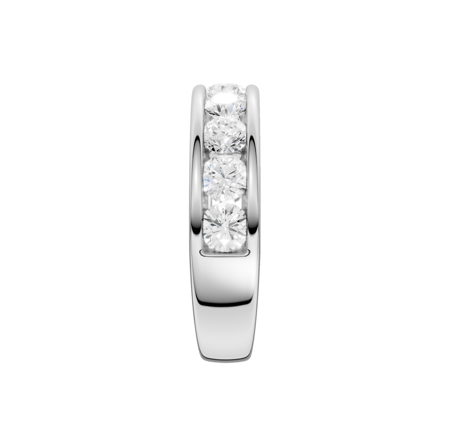 1.50ct Round Certified Lab Diamond Band