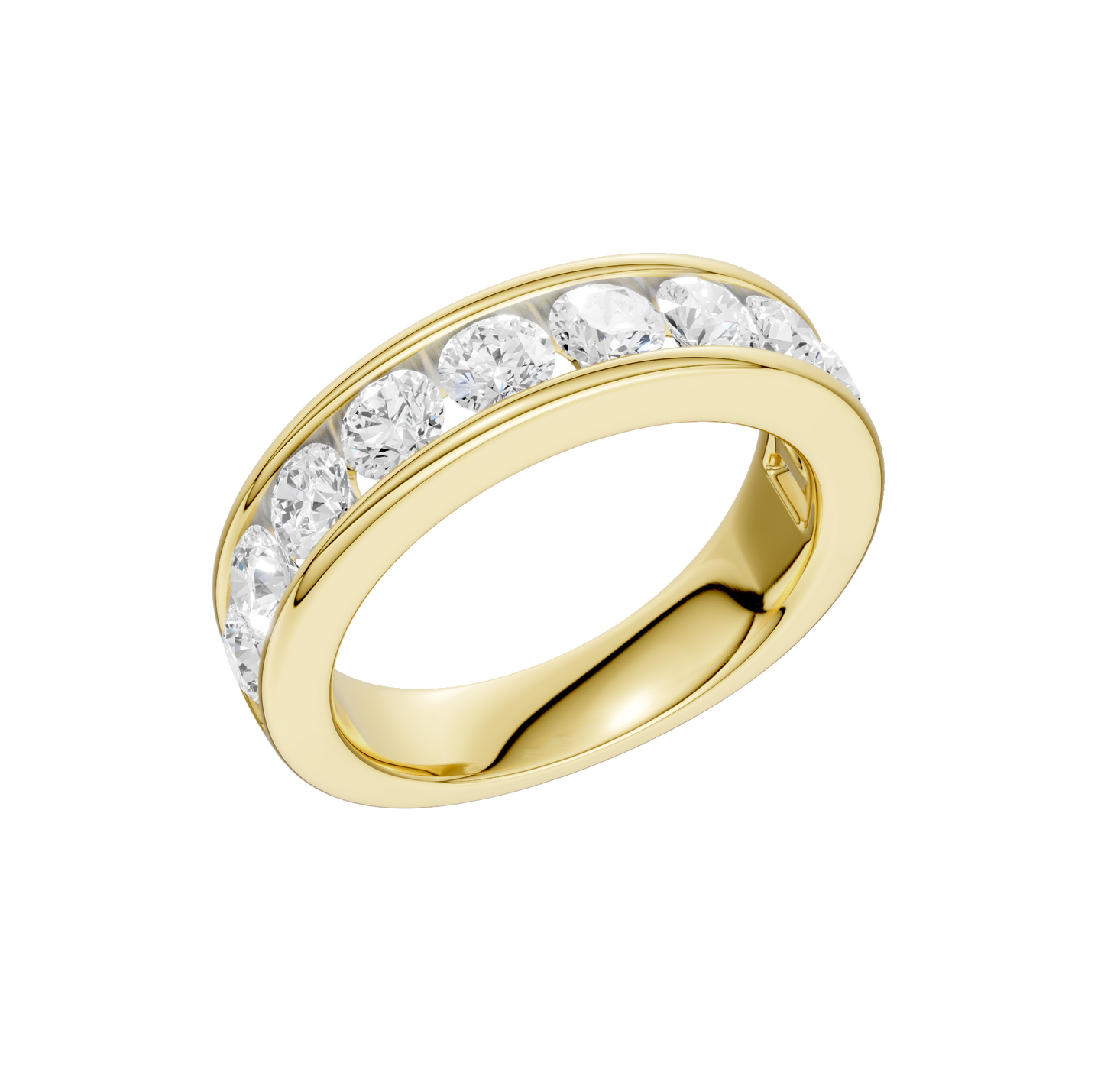 1.50ct Round Certified Lab Diamond Band