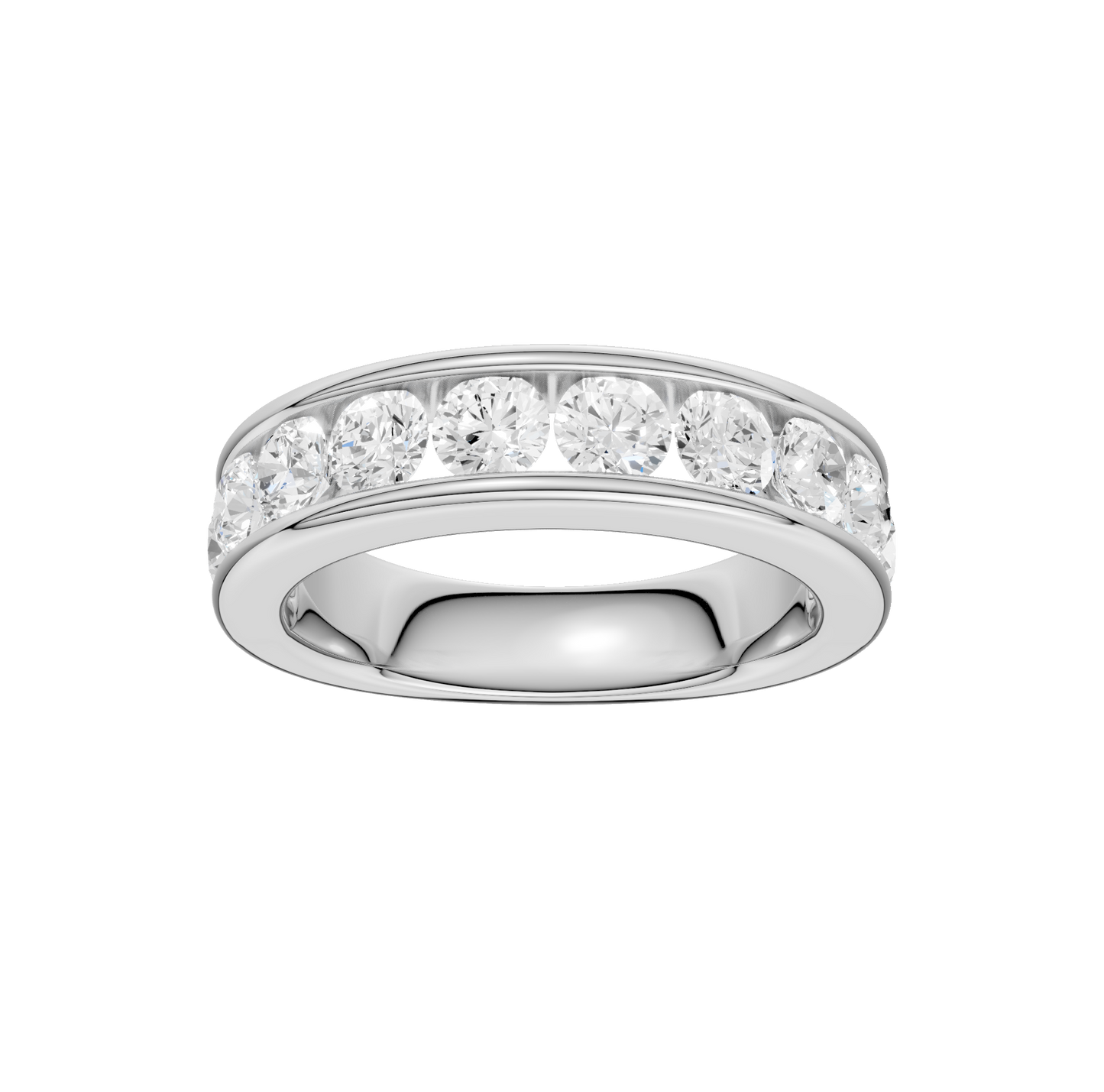 1.50ct Round Certified Lab Diamond Band