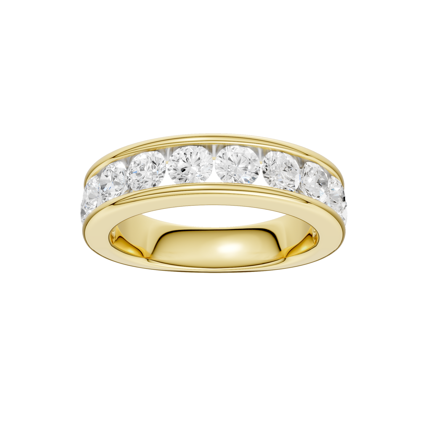 1.50ct Round Certified Lab Diamond Band