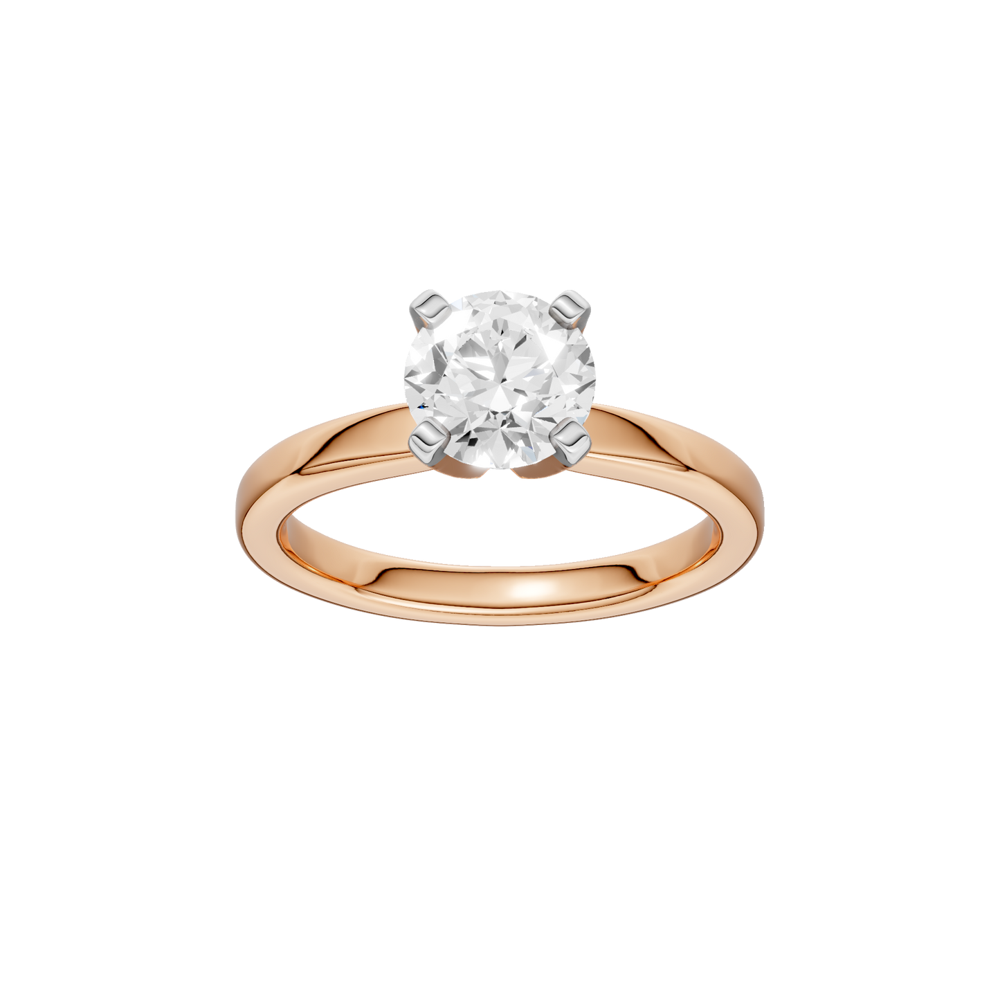 0.50ct Round Certified Solitaire Lab Diamond Ring