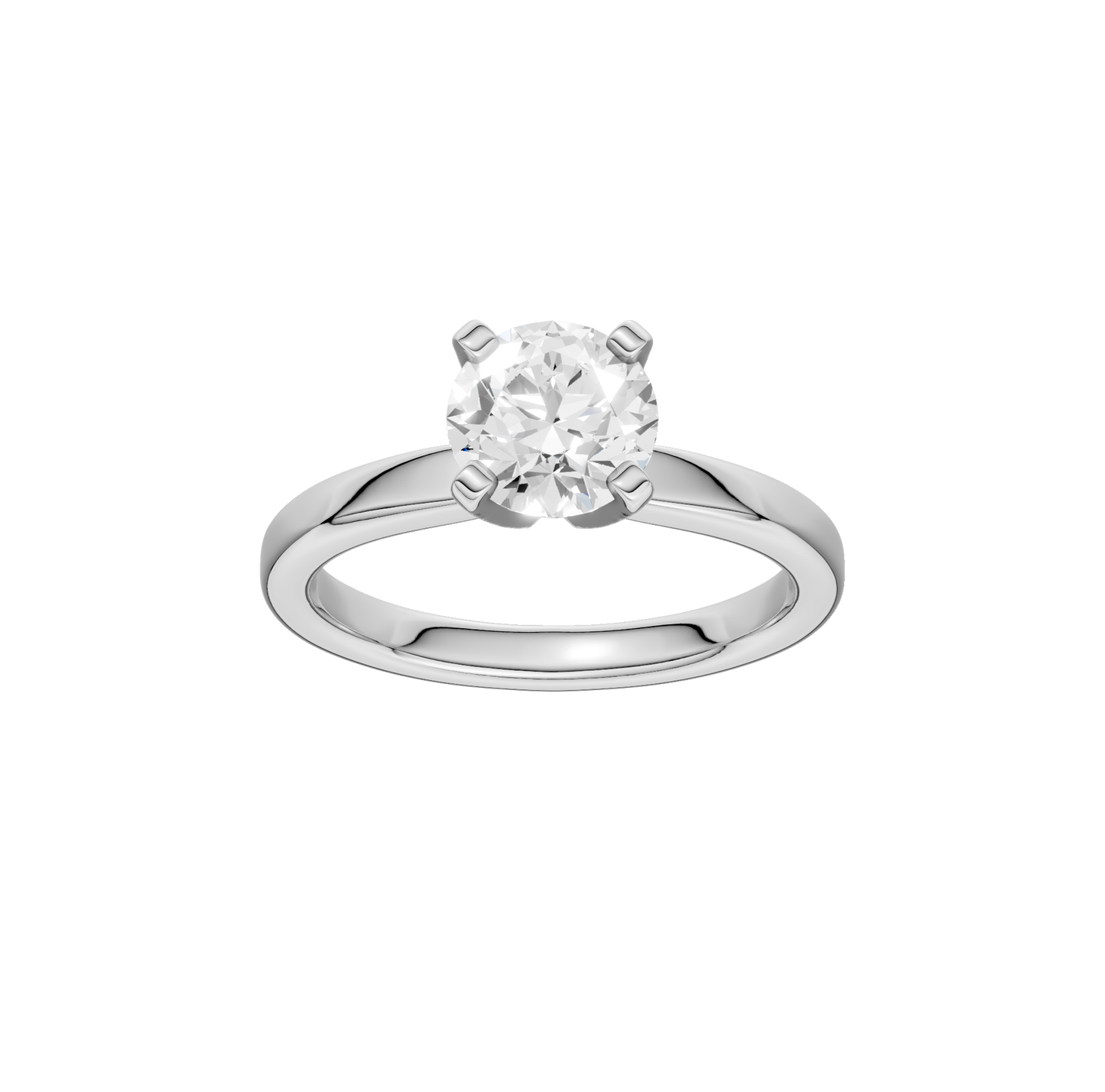 0.50ct Round Certified Solitaire Lab Diamond Ring
