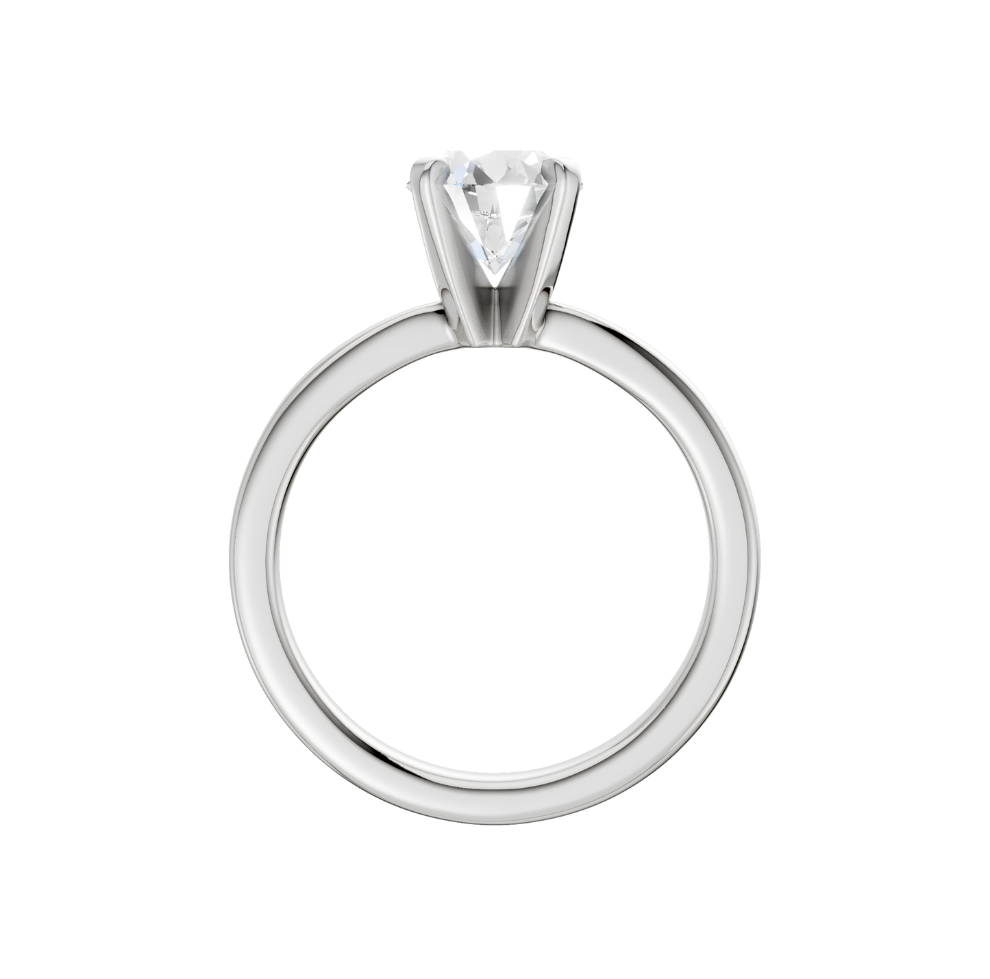 0.50ct Round Certified Solitaire Lab Diamond Ring