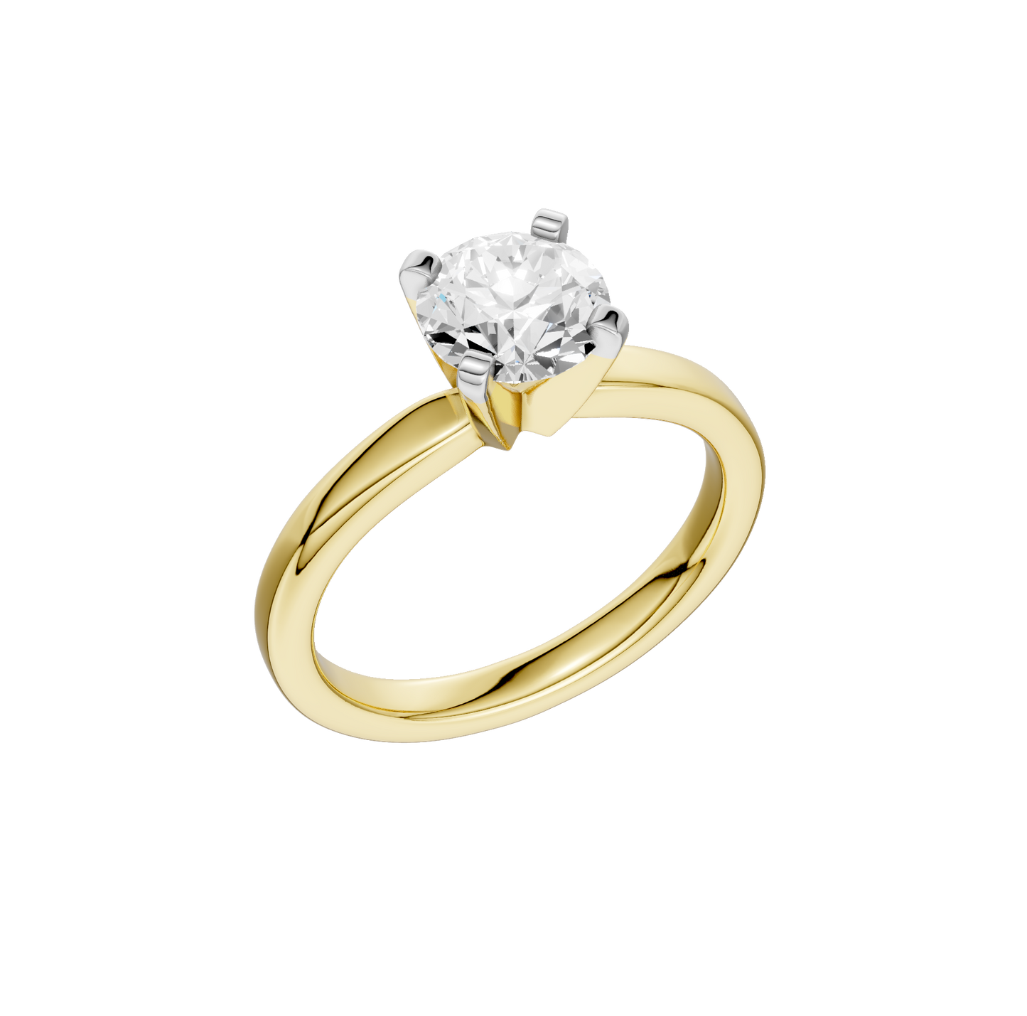 0.50ct Round Certified Solitaire Lab Diamond Ring