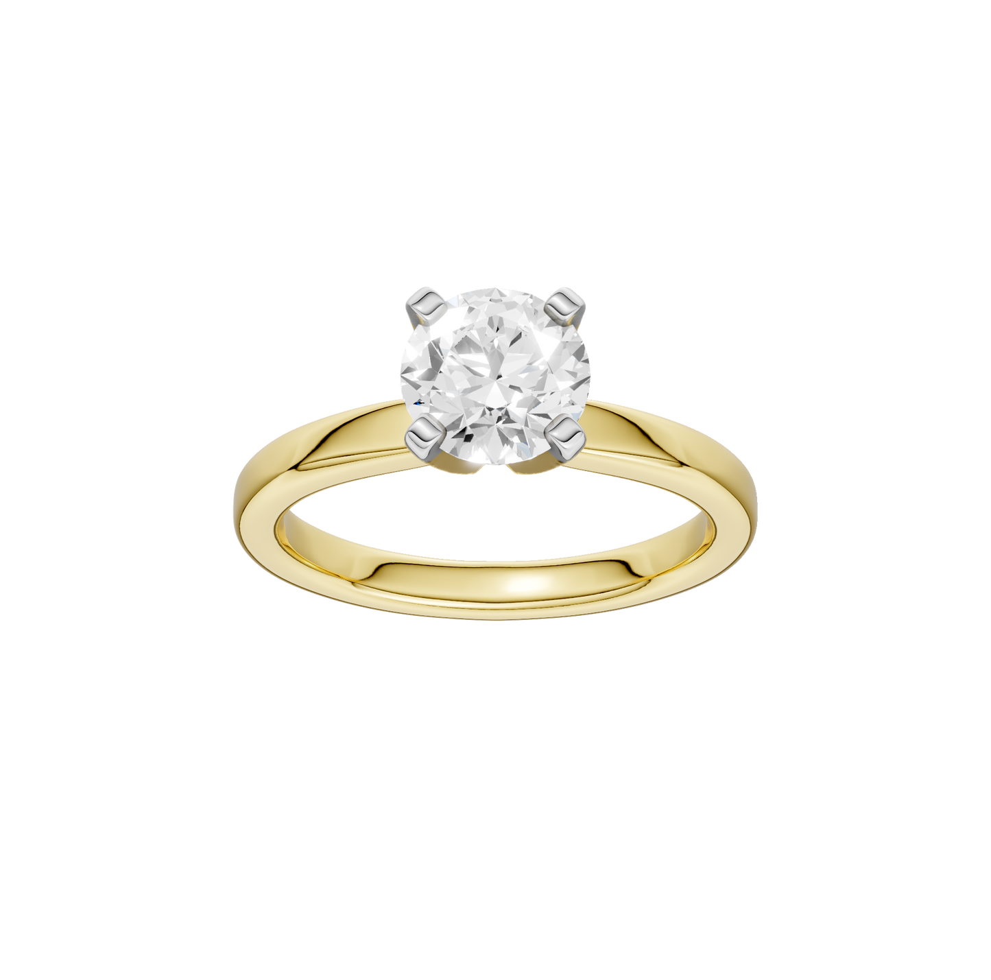 0.50ct Round Certified Solitaire Lab Diamond Ring