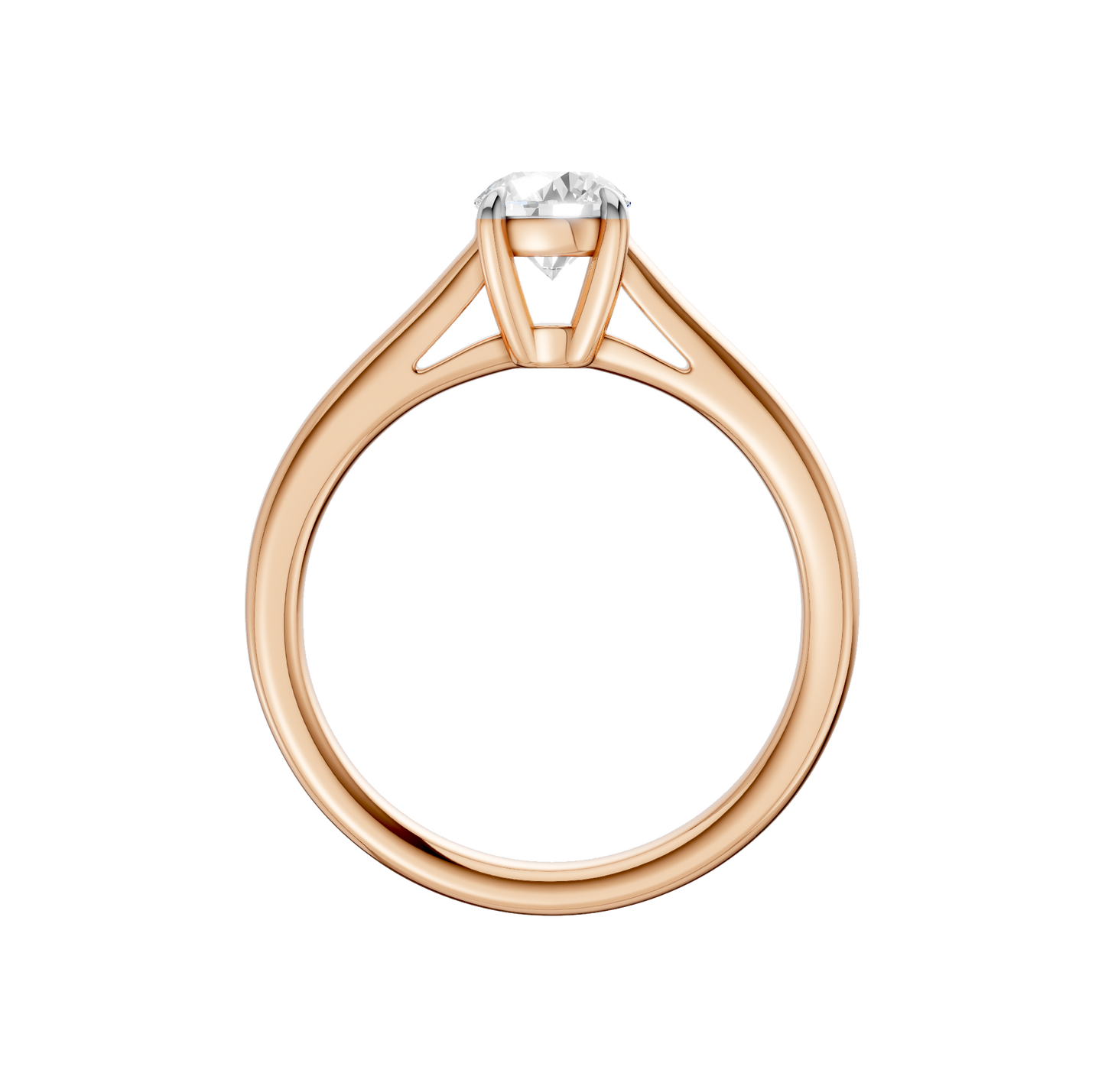 0.75ct Round Certified Solitaire Lab Diamond Ring