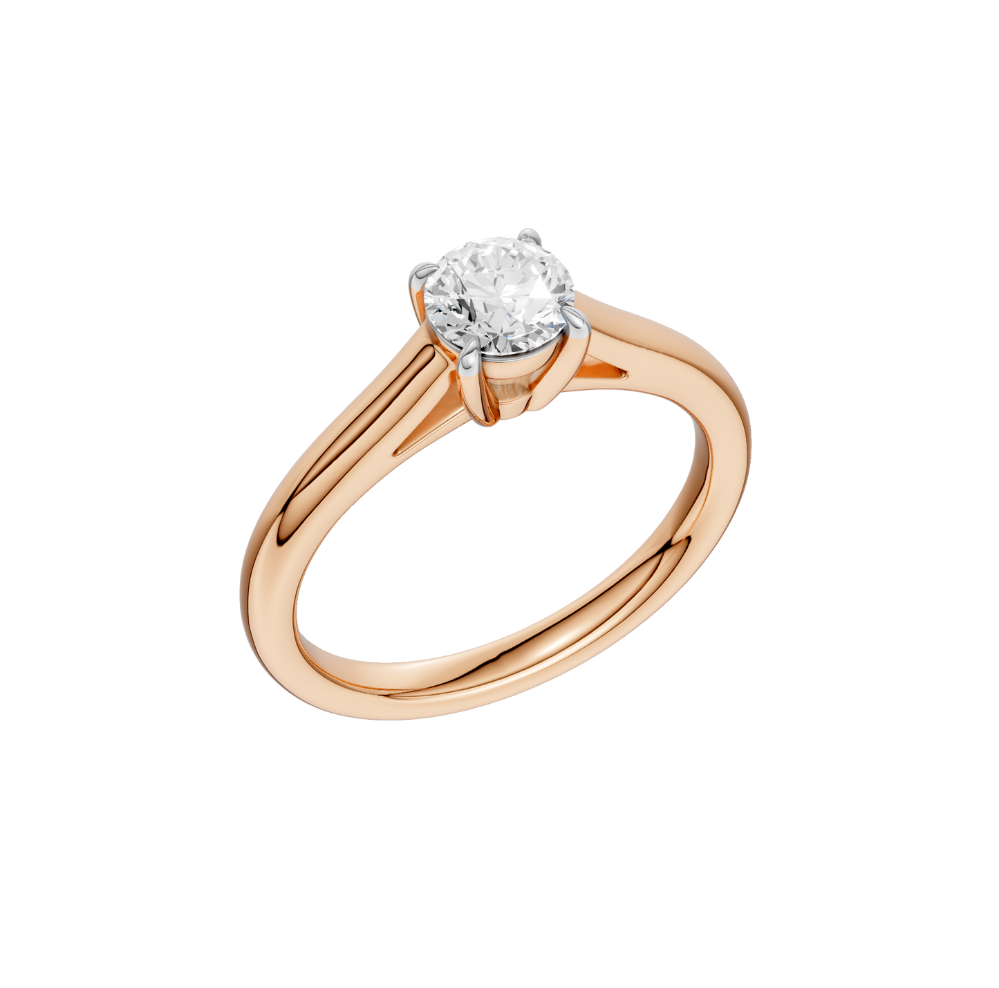 0.75ct Round Certified Solitaire Lab Diamond Ring
