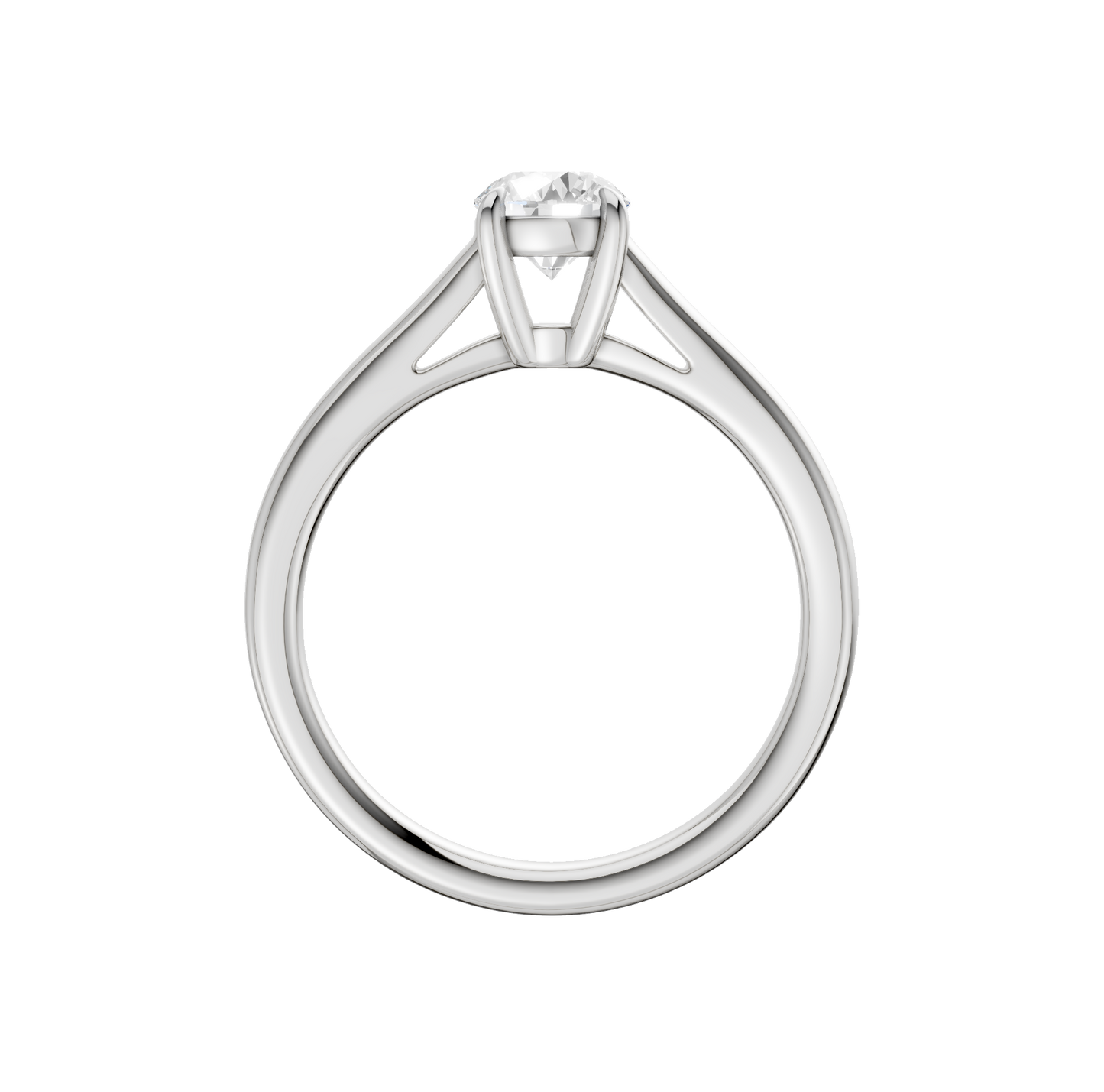 0.75ct Round Certified Solitaire Lab Diamond Ring