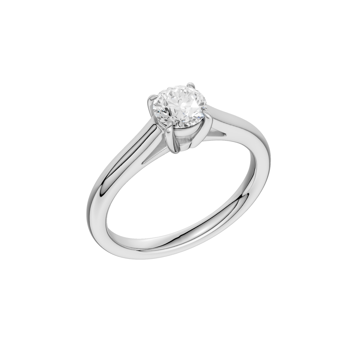 0.75ct Round Certified Solitaire Lab Diamond Ring