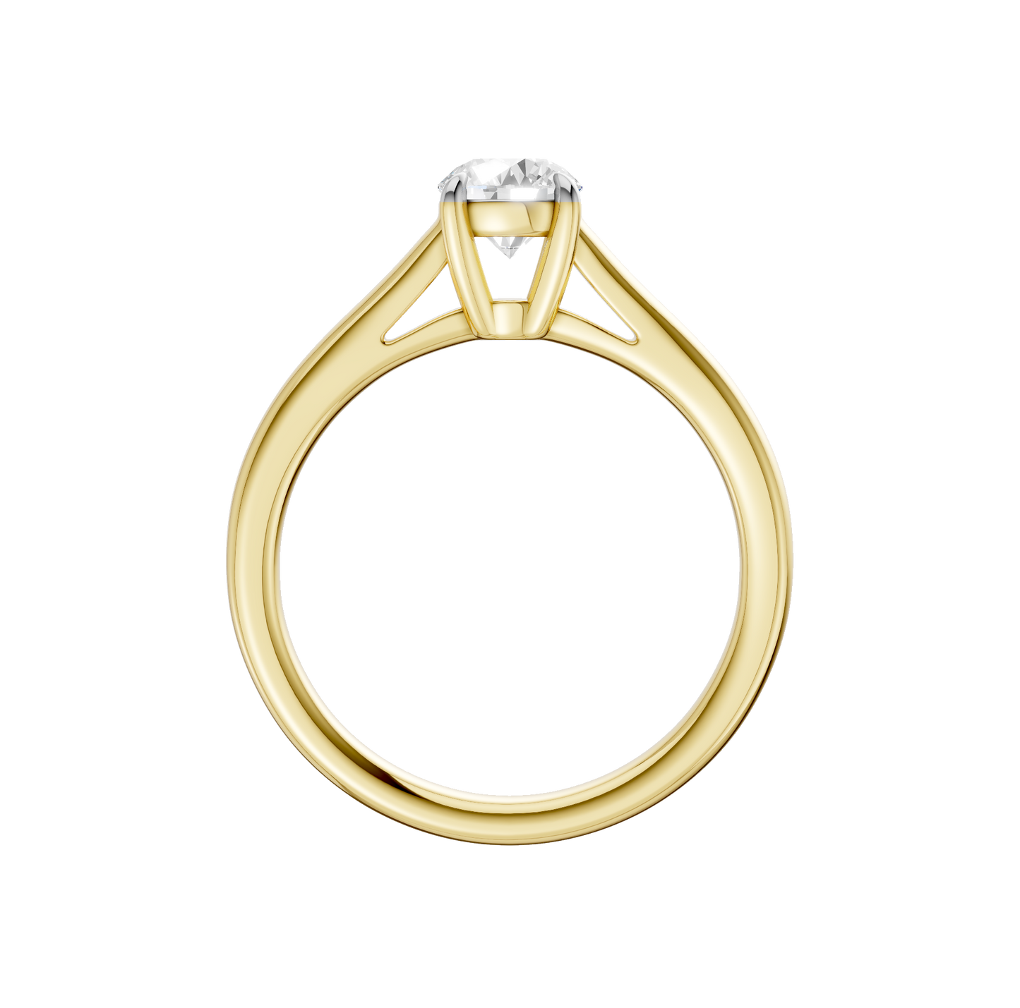 0.75ct Round Certified Solitaire Lab Diamond Ring