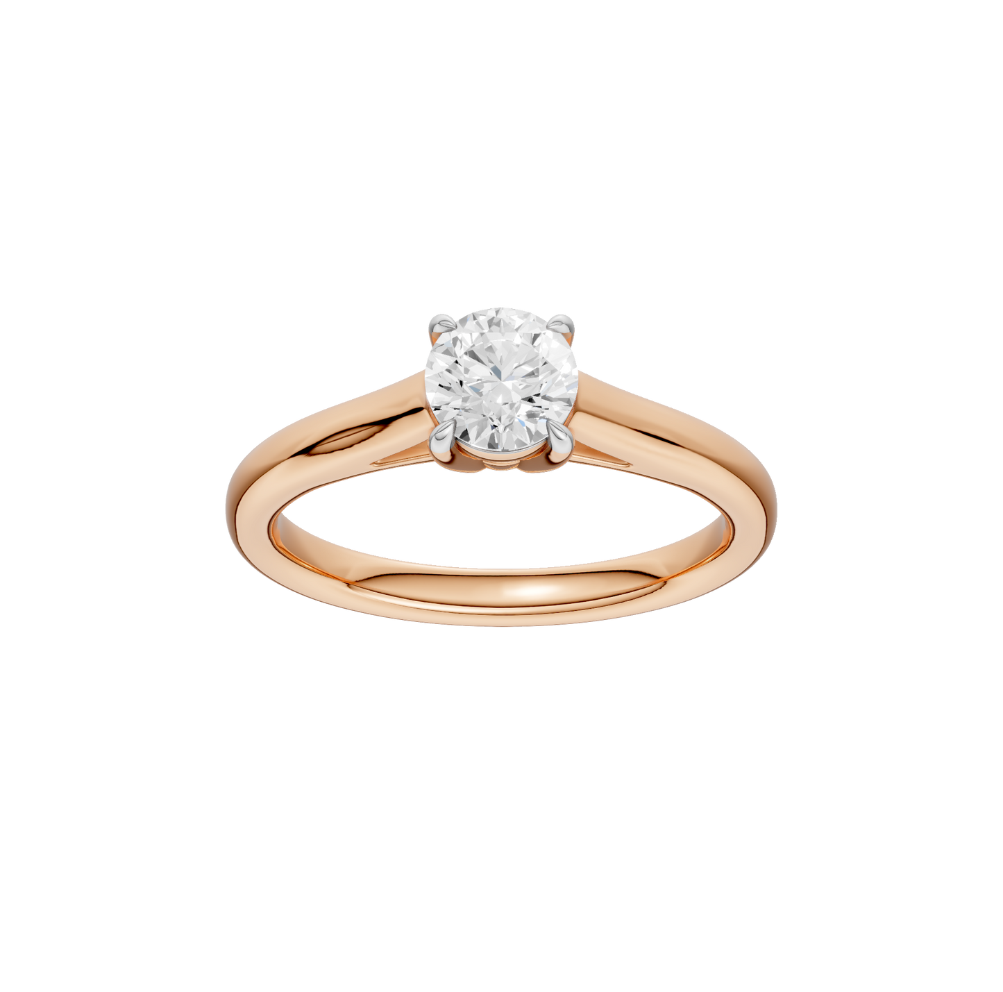 0.75ct Round Certified Solitaire Lab Diamond Ring