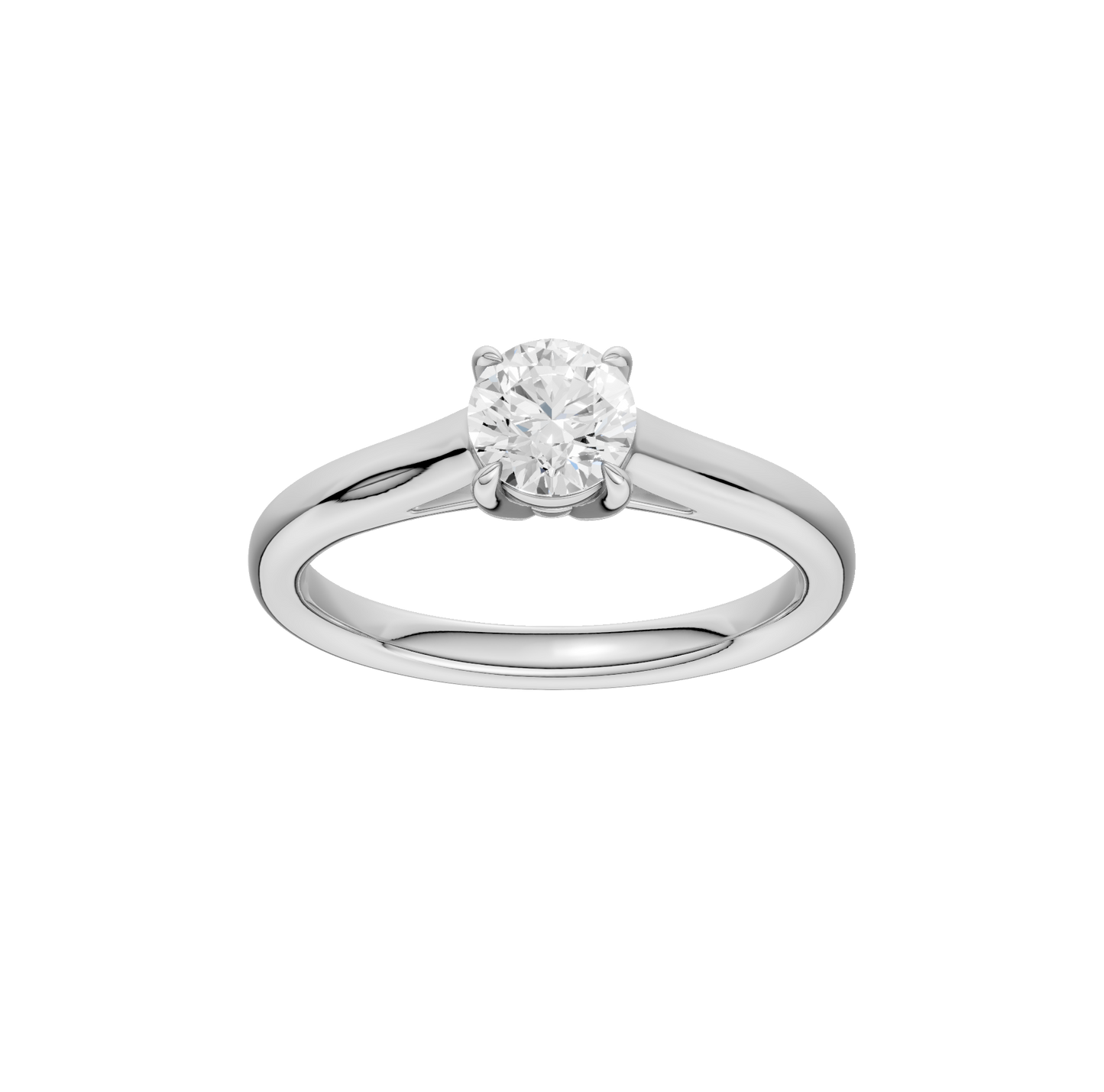 0.75ct Round Certified Solitaire Lab Diamond Ring