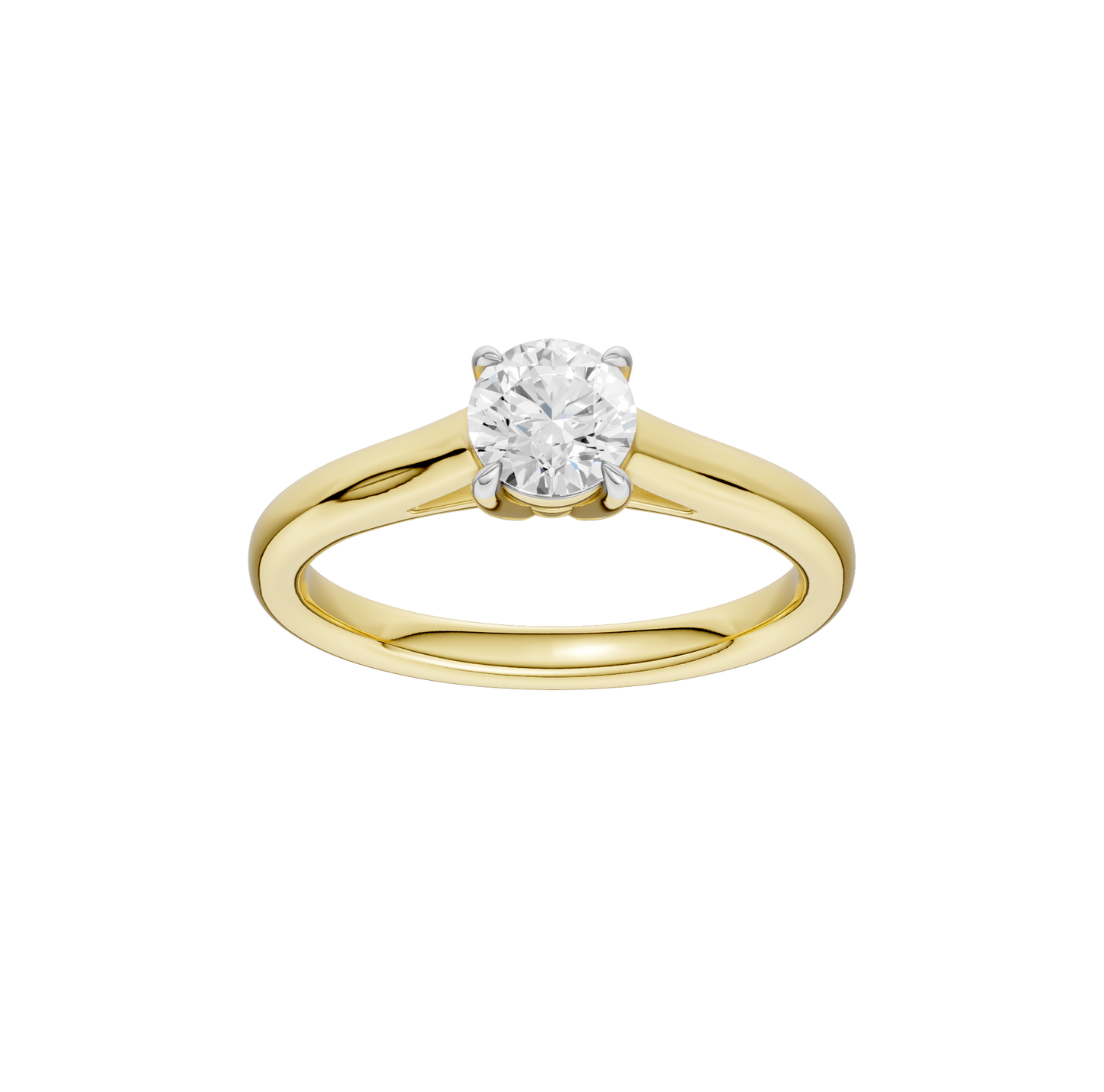 0.75ct Round Certified Solitaire Lab Diamond Ring
