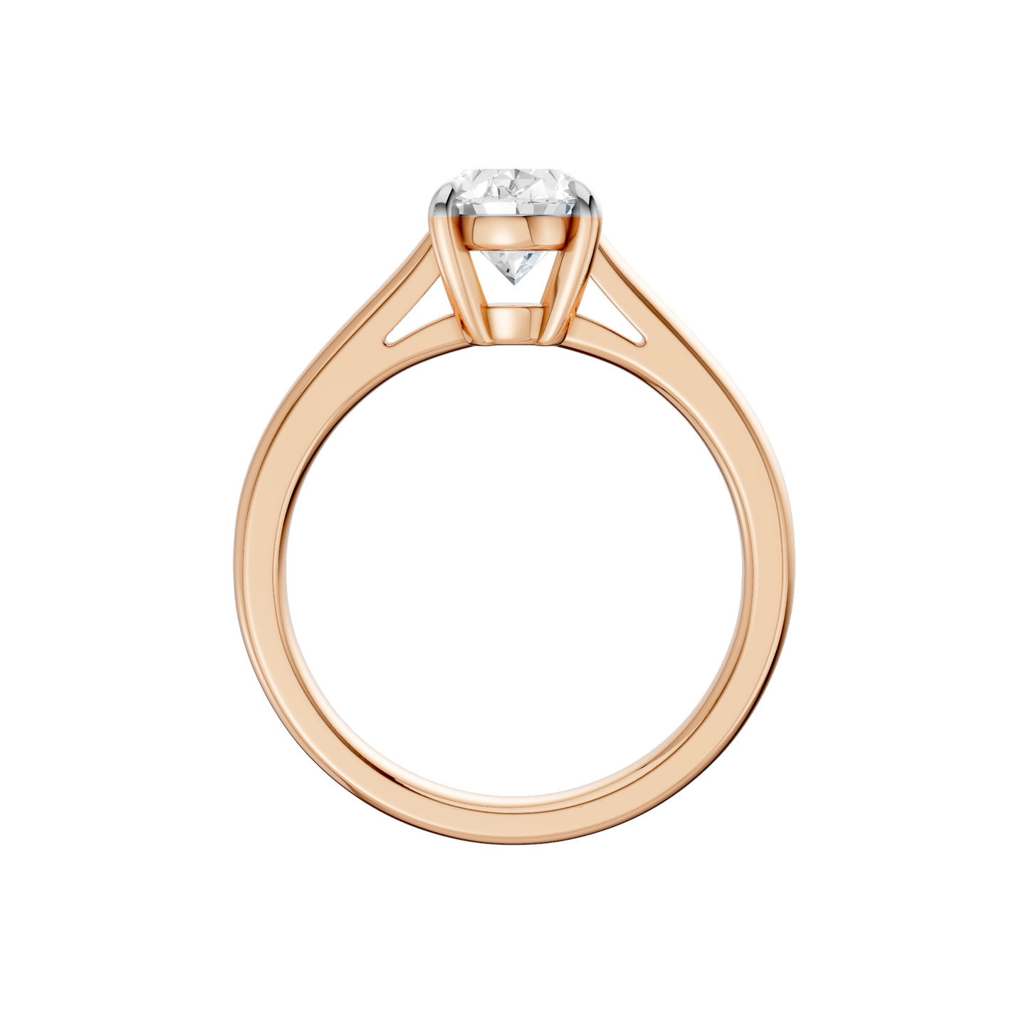 1.50ct Oval Certified Solitaire Lab Diamond Ring