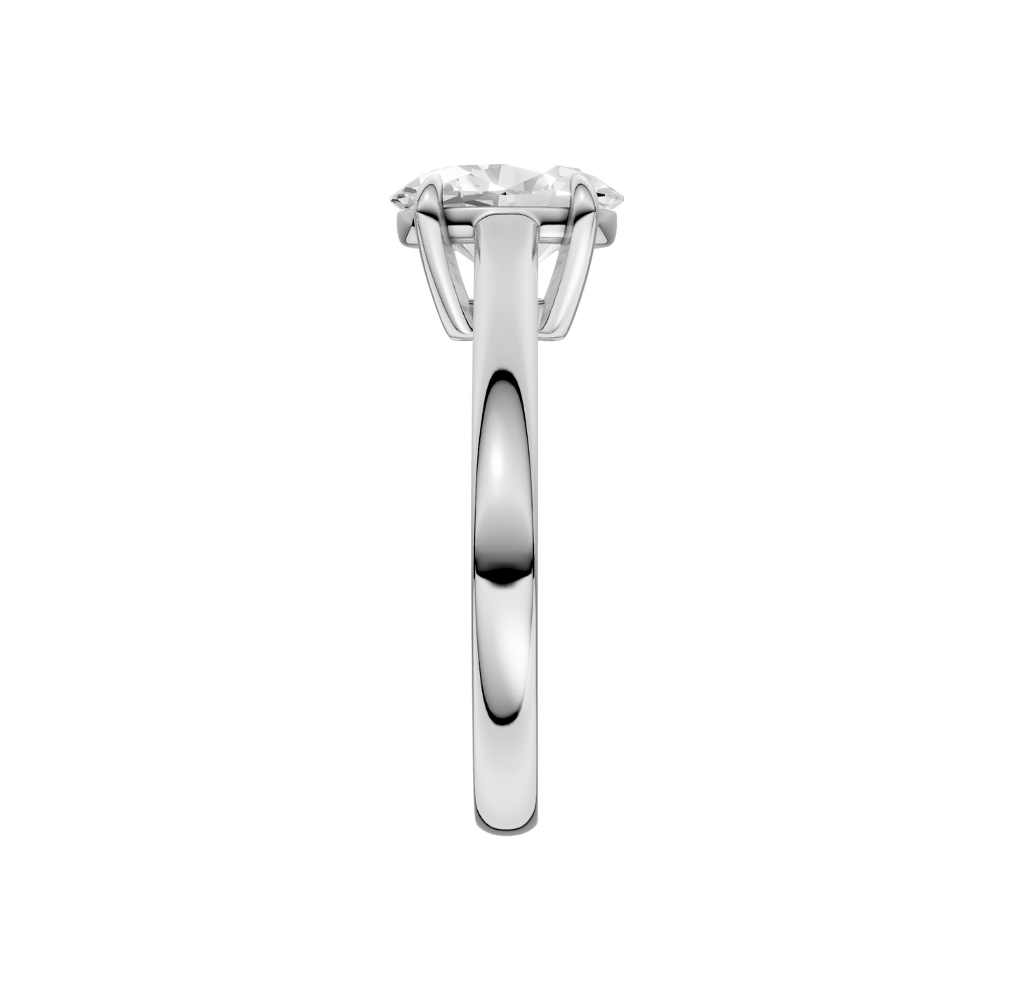 1.50ct Oval Certified Solitaire Lab Diamond Ring