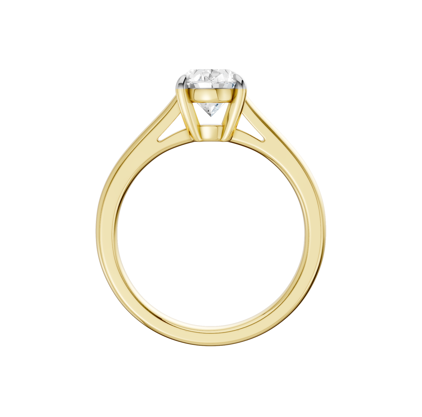 1.50ct Oval Certified Solitaire Lab Diamond Ring