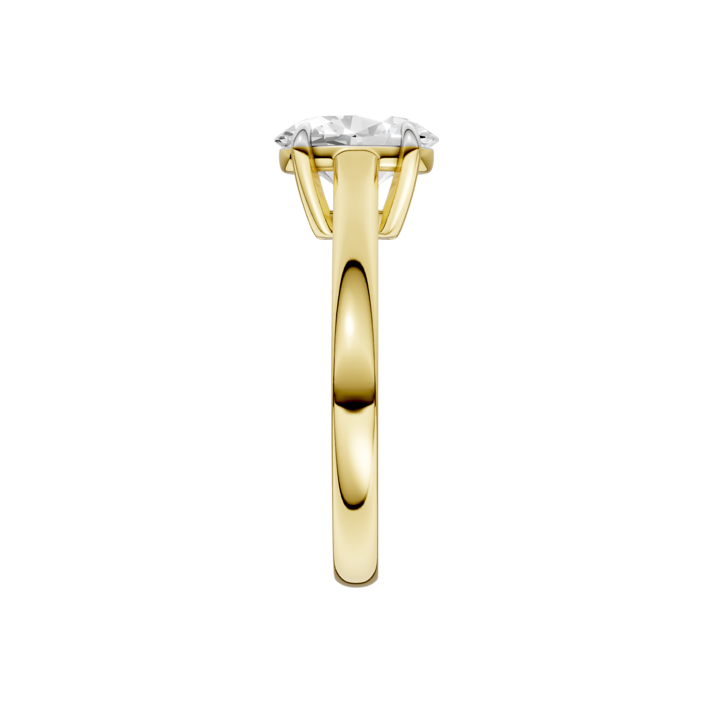 1.50ct Oval Certified Solitaire Lab Diamond Ring