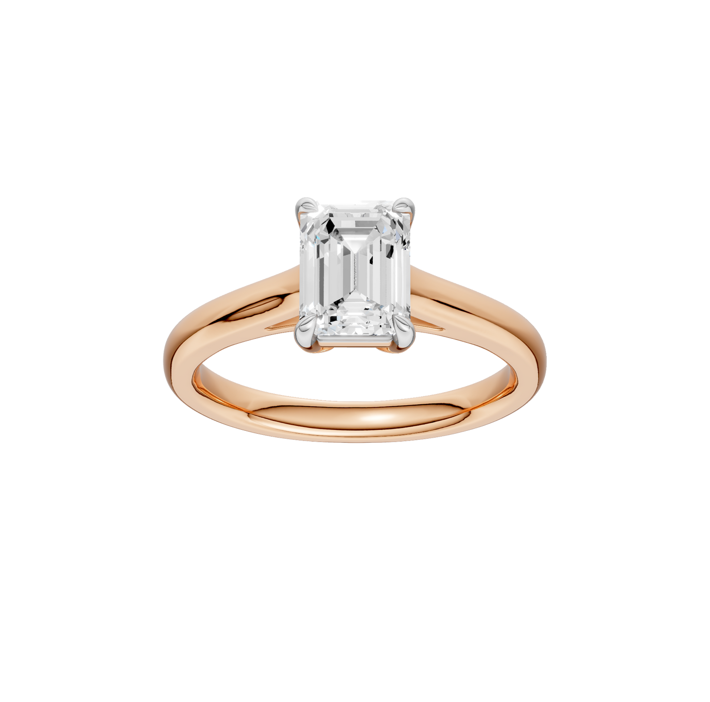 1.50ct Emerald Certified Solitaire Lab Diamond Ring