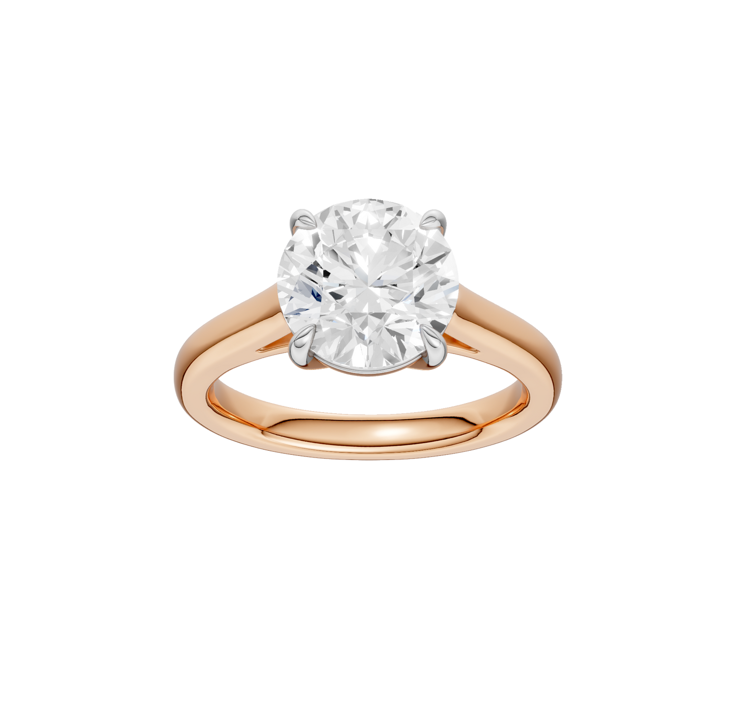 3.00ct Round Certified Solitaire Lab Diamond Ring