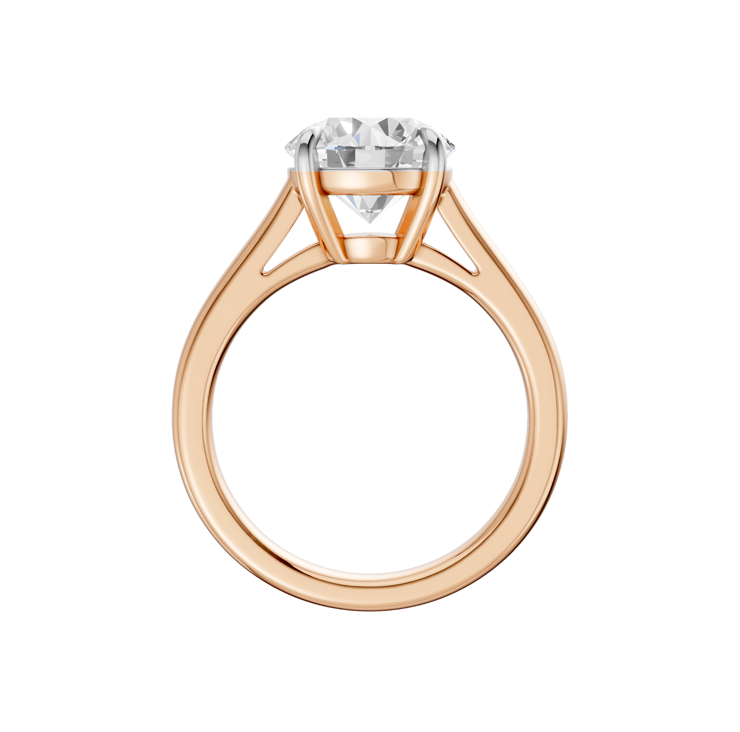 3.00ct Round Certified Solitaire Lab Diamond Ring