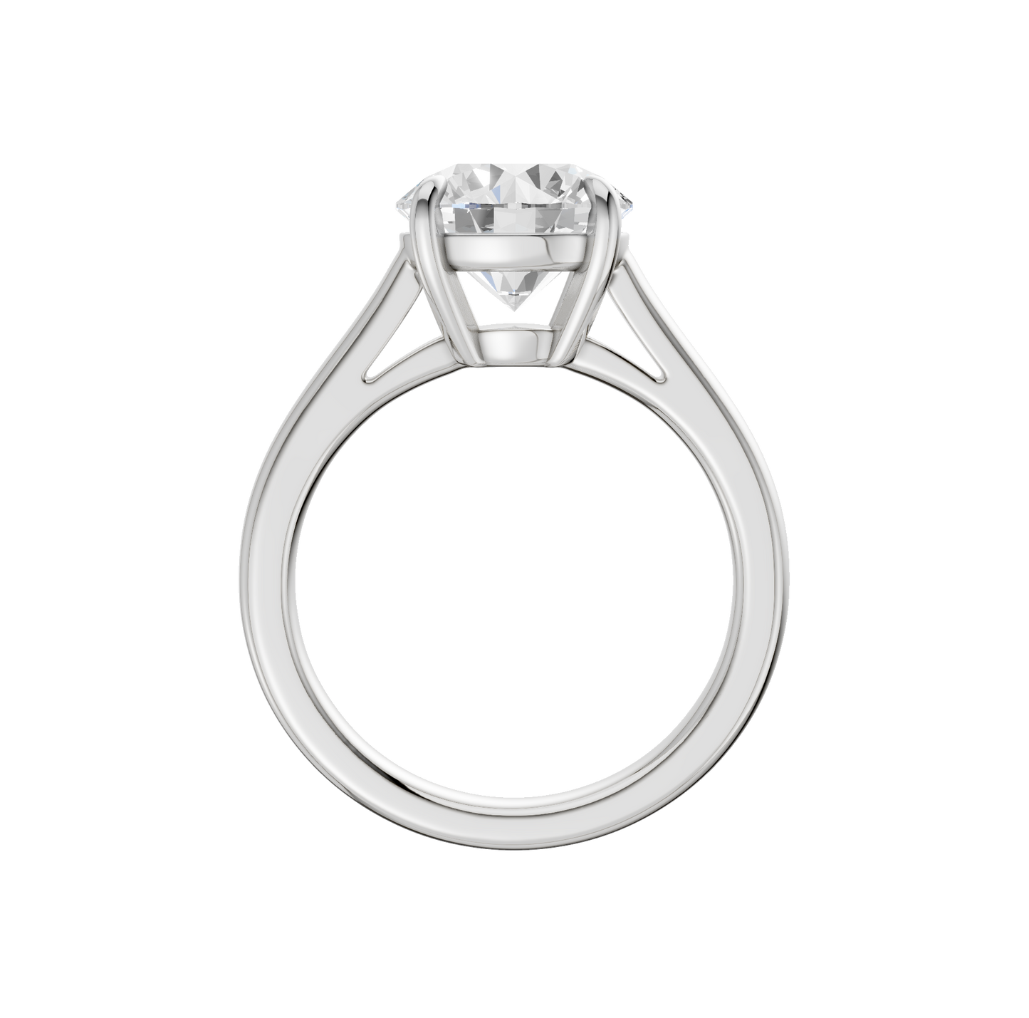 3.00ct Round Certified Solitaire Lab Diamond Ring
